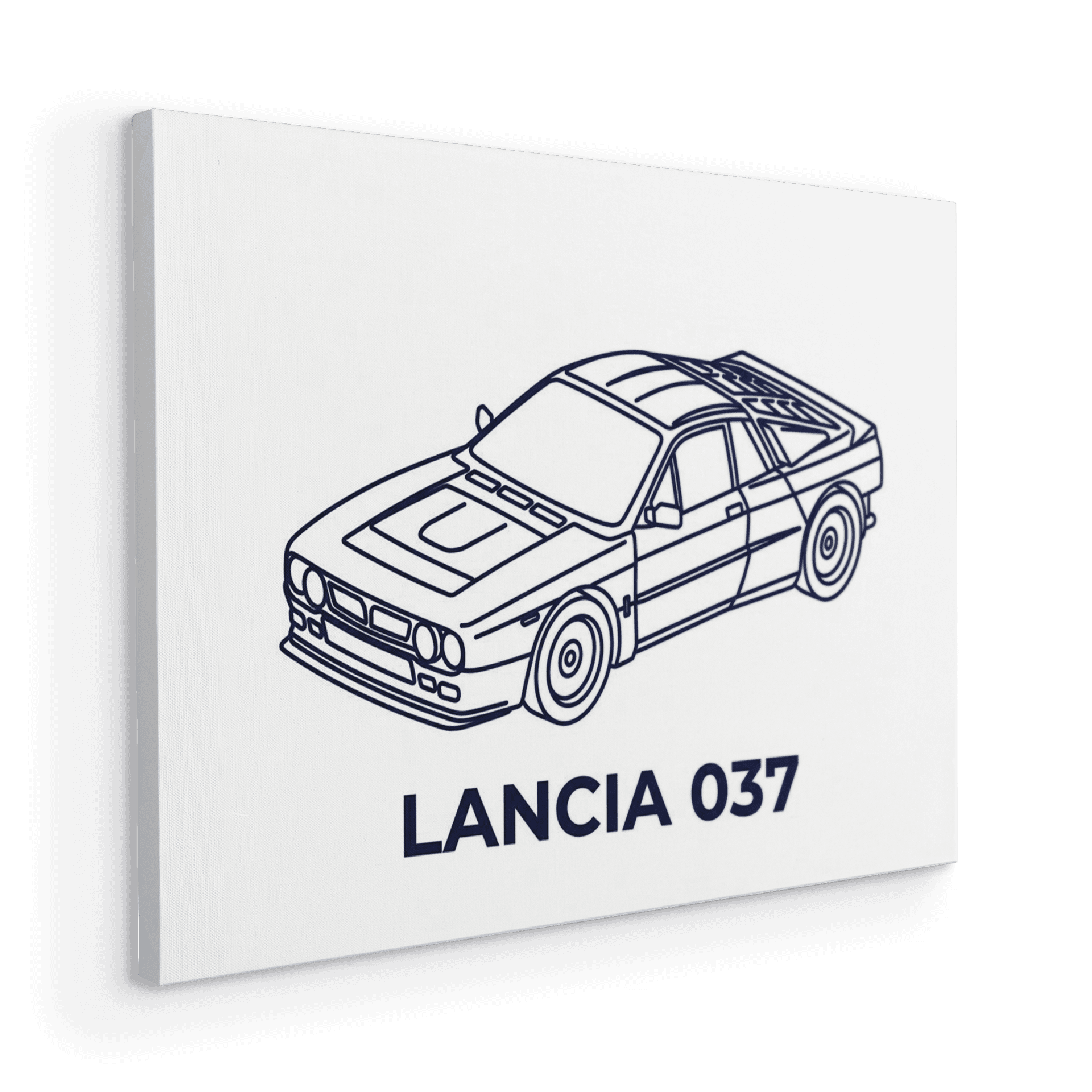 Lancia 037 Minimalist Line Art