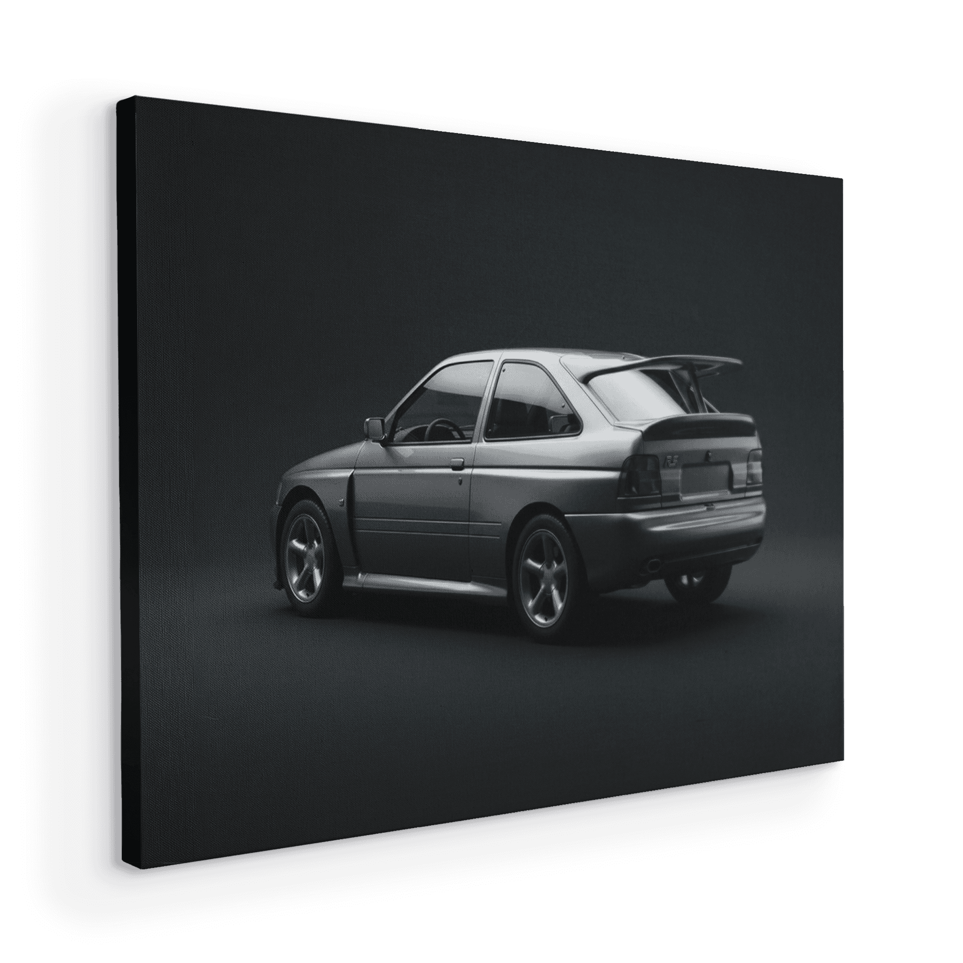 Ford Escort RS Cosworth Liquid Silver Studio Portrait