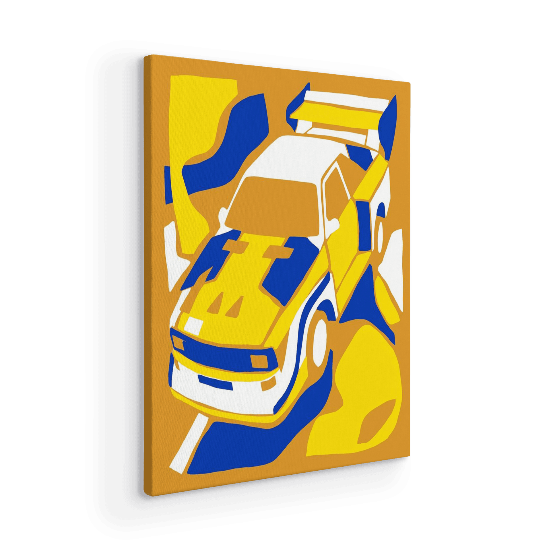 Minimalist S1 Rally Icon: Bold Flat Art