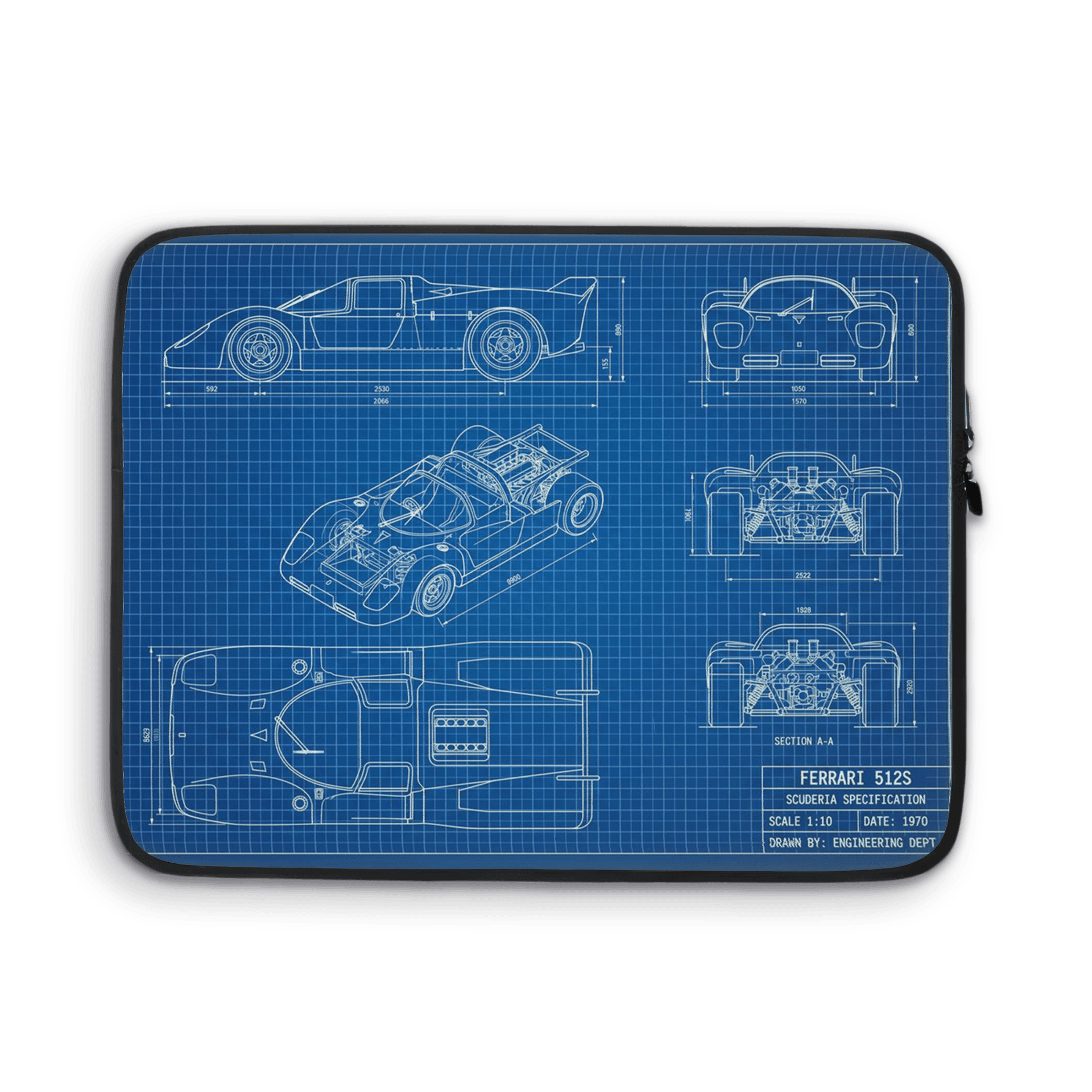 Ferrari 512S Scuderia Specification Technical Blueprint