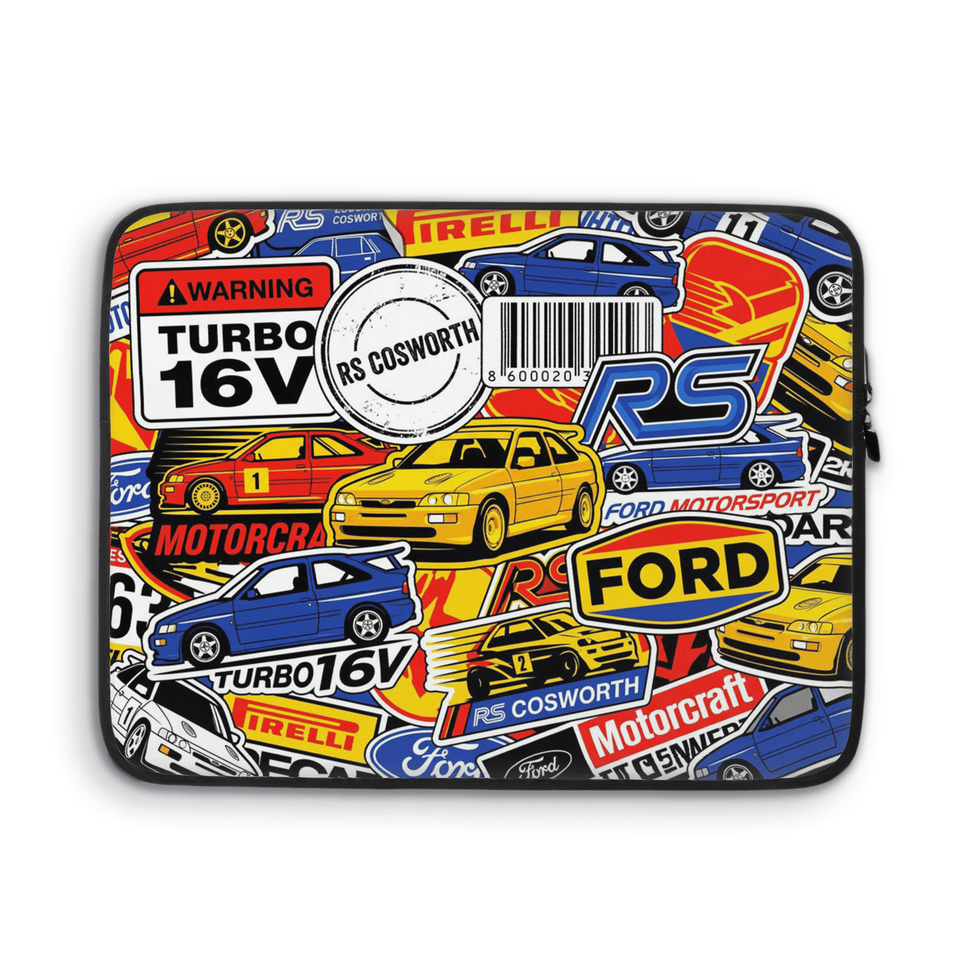 Ford Escort RS Cosworth Sticker Bomb Collage