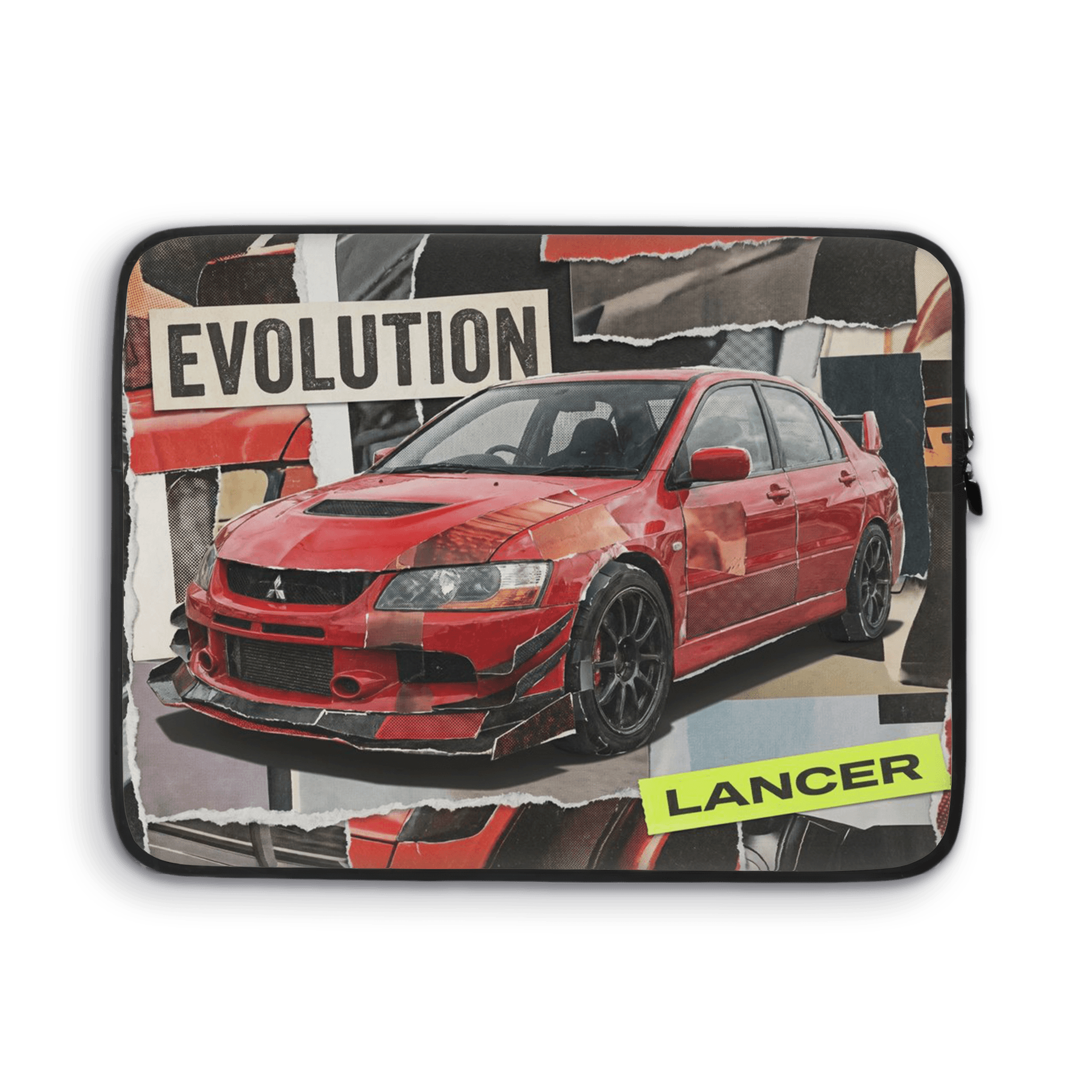 Mitsubishi Lancer Evolution Vintage Collage Poster