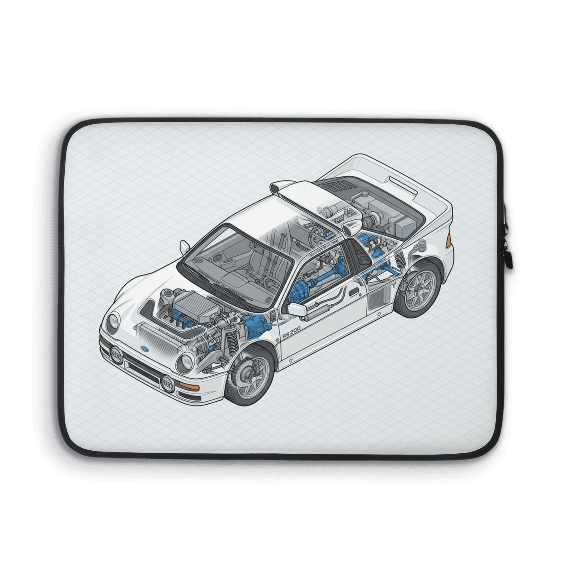 Ford RS200 Isometric Cutaway Illustration