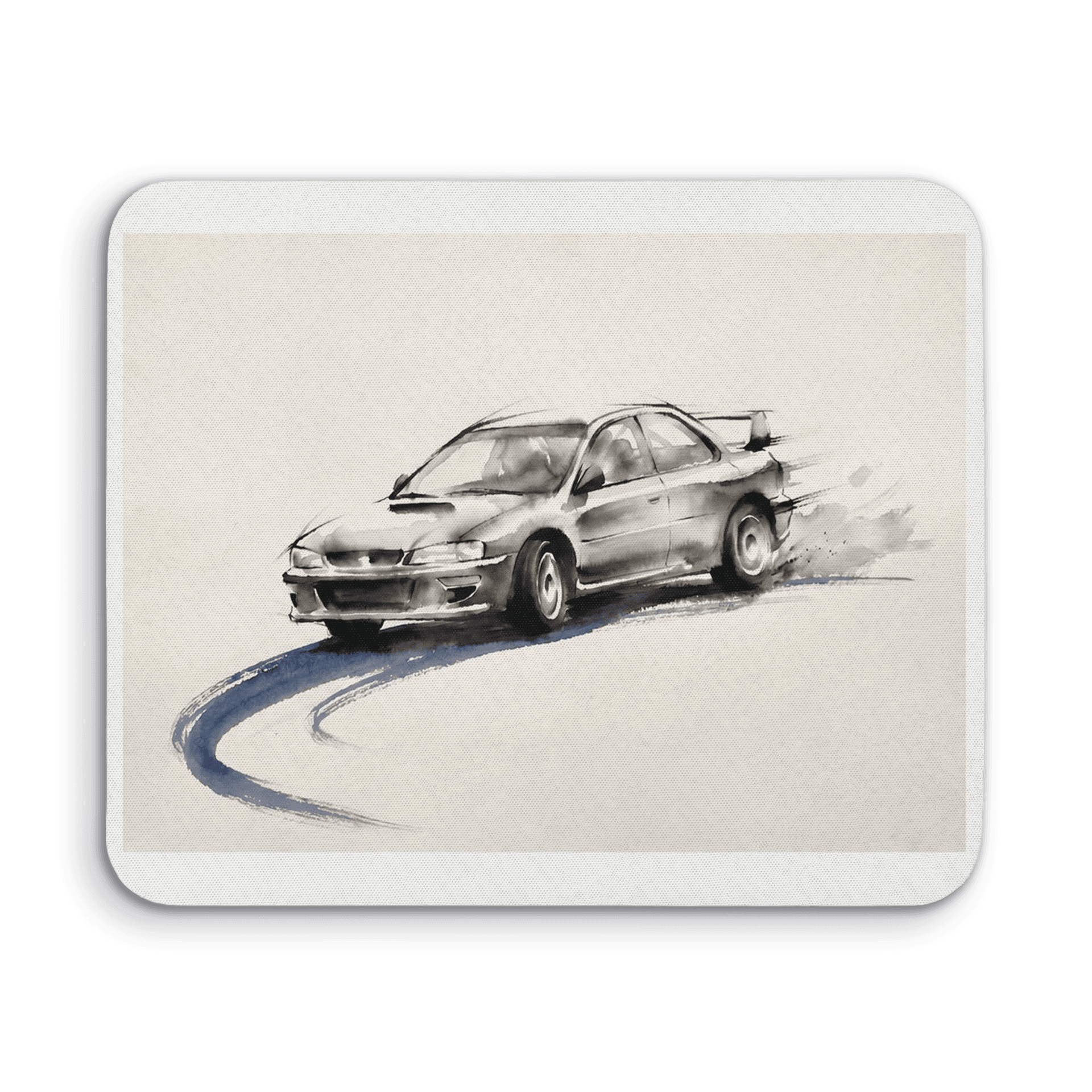Minimalist Impreza Sumi-e Rally