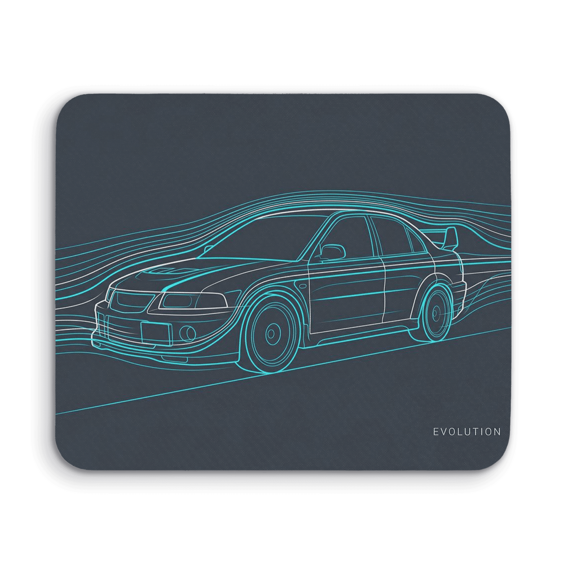 Mitsubishi Lancer Evo Wind Tunnel Aerodynamics Art