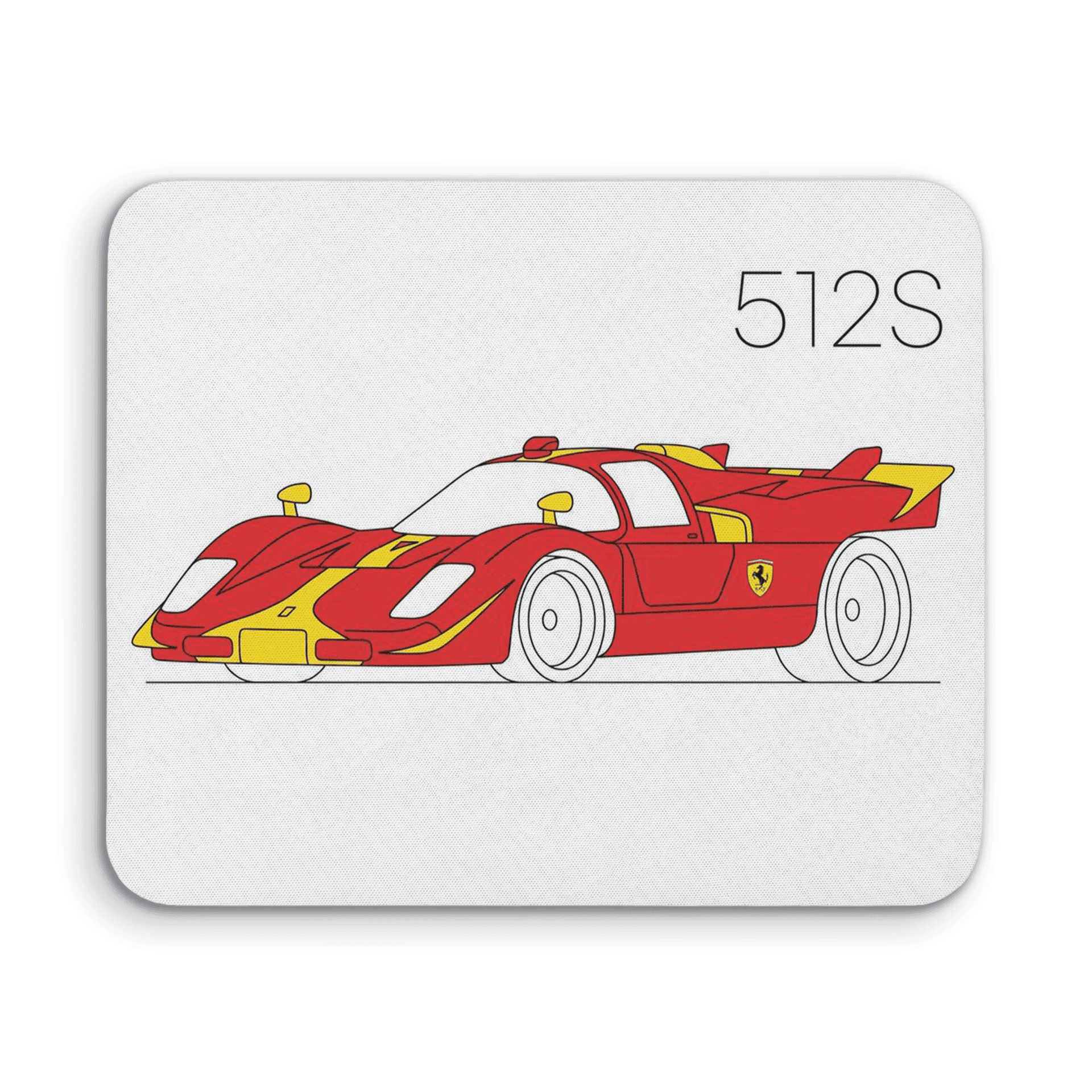 Ferrari 512S Minimalist Line Art