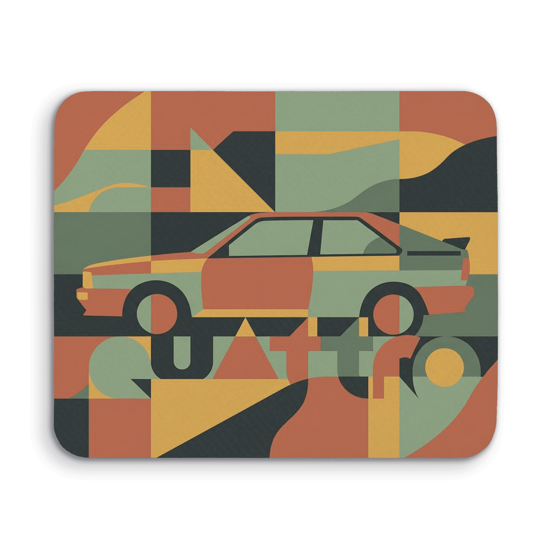 Audi Quattro Symmetrical Geometric Abstract Poster