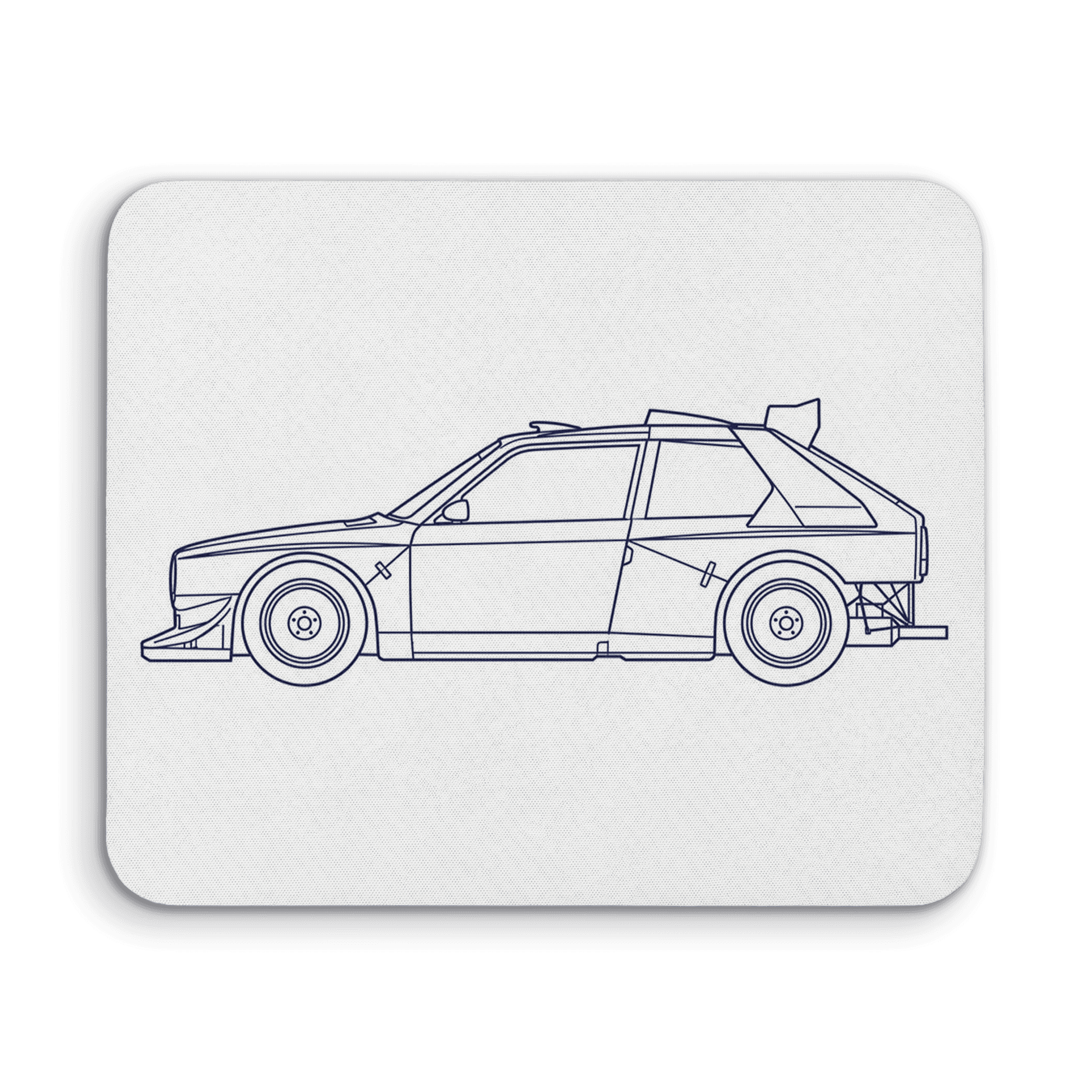 Peugeot 205 T16: Minimalist Line Art