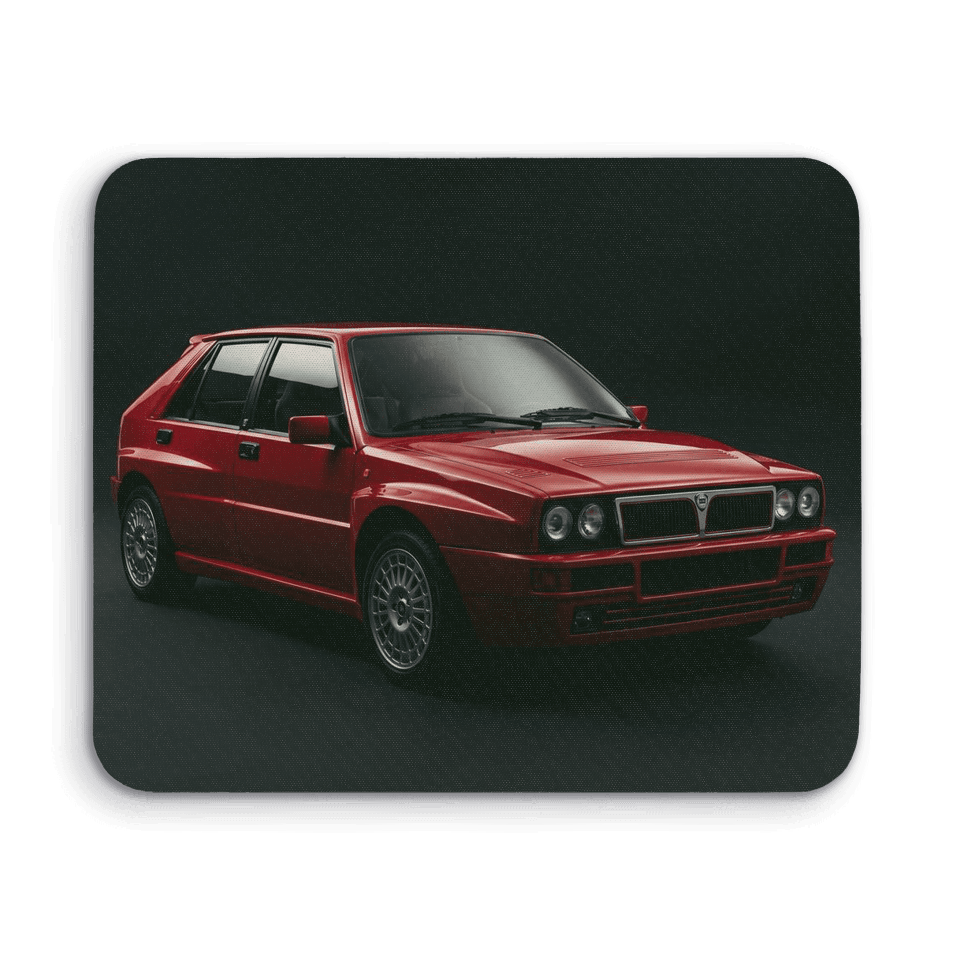 Lancia Delta HF Integrale Red Studio Portrait