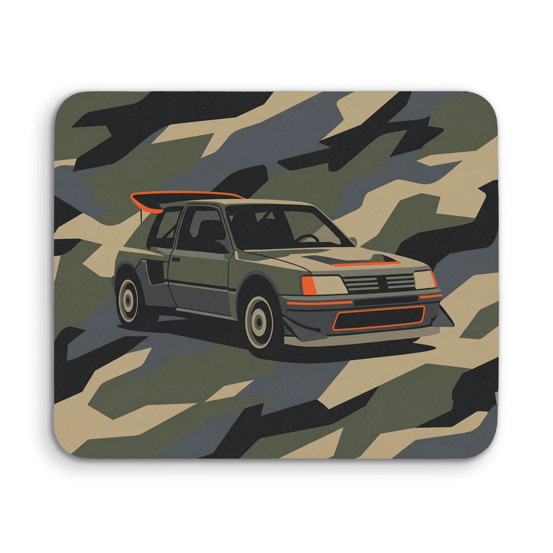 Peugeot 205 T16 Camouflage Flat Art