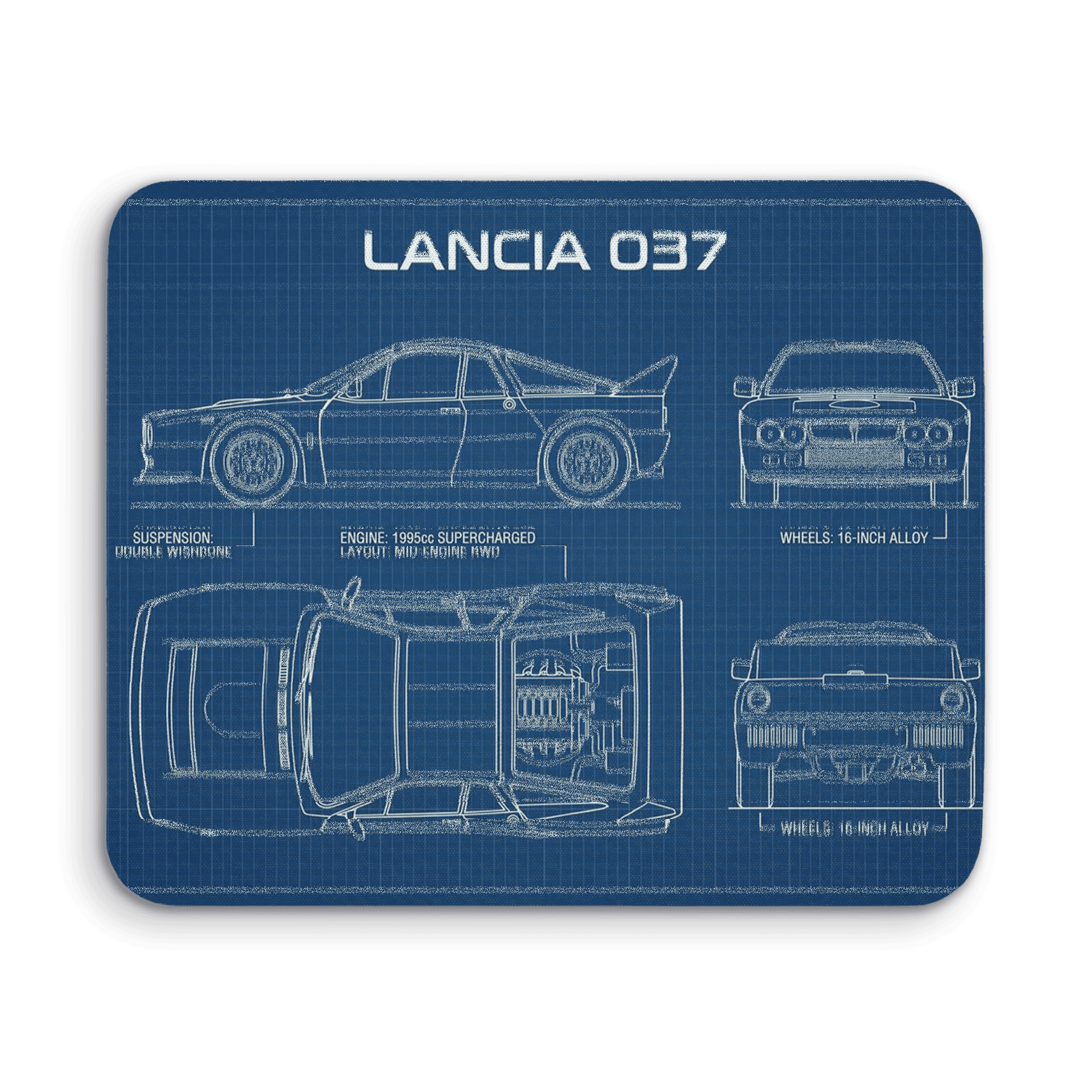 Lancia 037 Blueprint Schematic