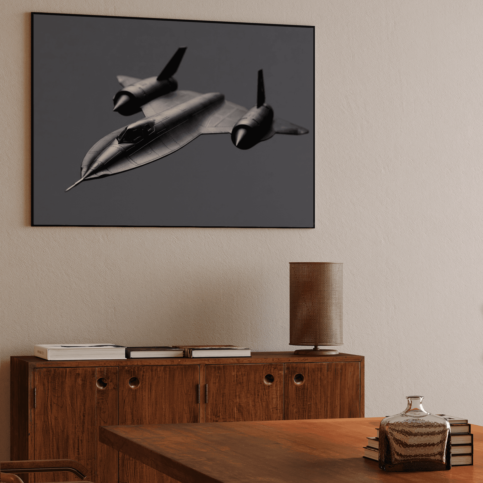 Sleek Titanium SR-71 Blackbird