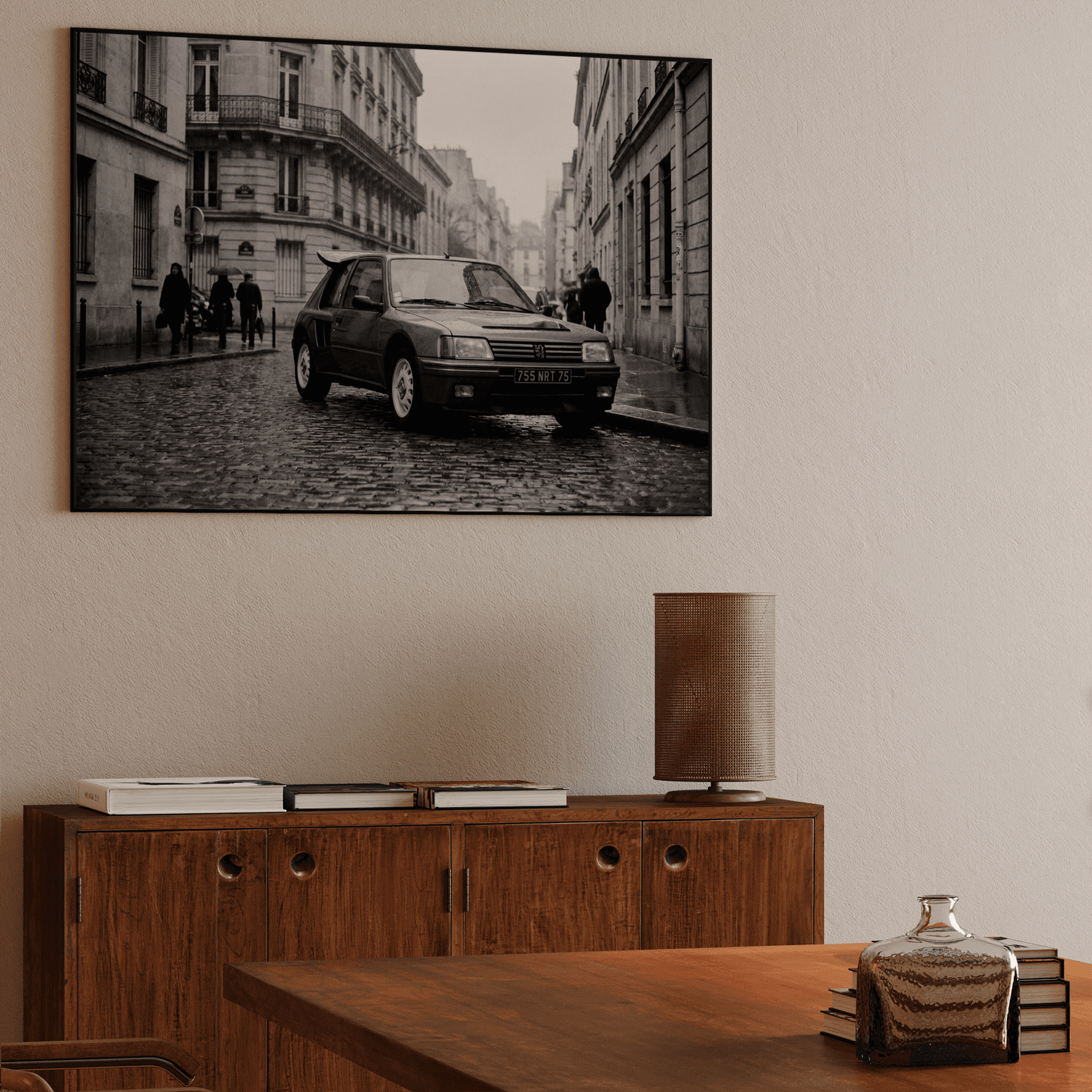 Rainy Paris - Peugeot 205 T16 on Cobblestone