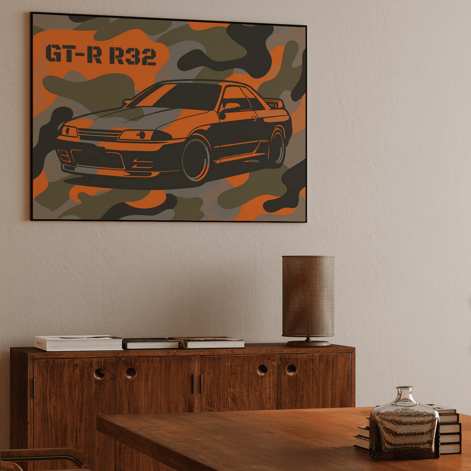 Orange Camo Skyline R32