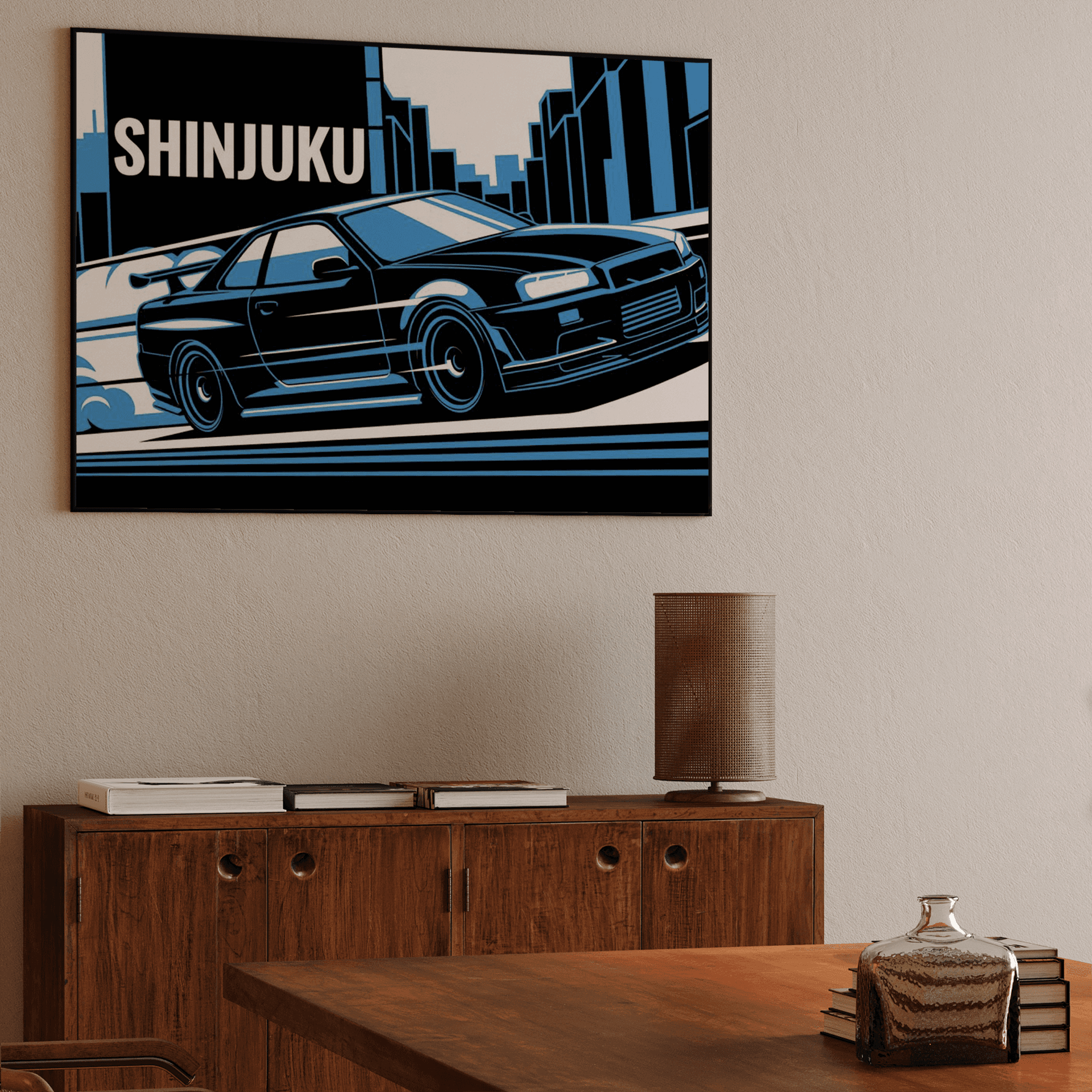 Shinjuku Speed: Nissan Skyline GT-R R34 Flat Art