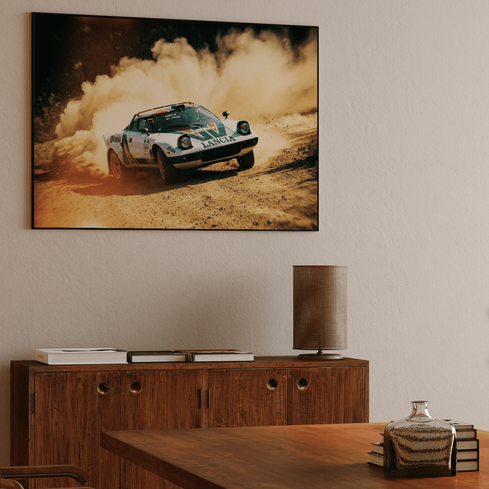 Lancia Stratos Alitalia Rally Dust Storm