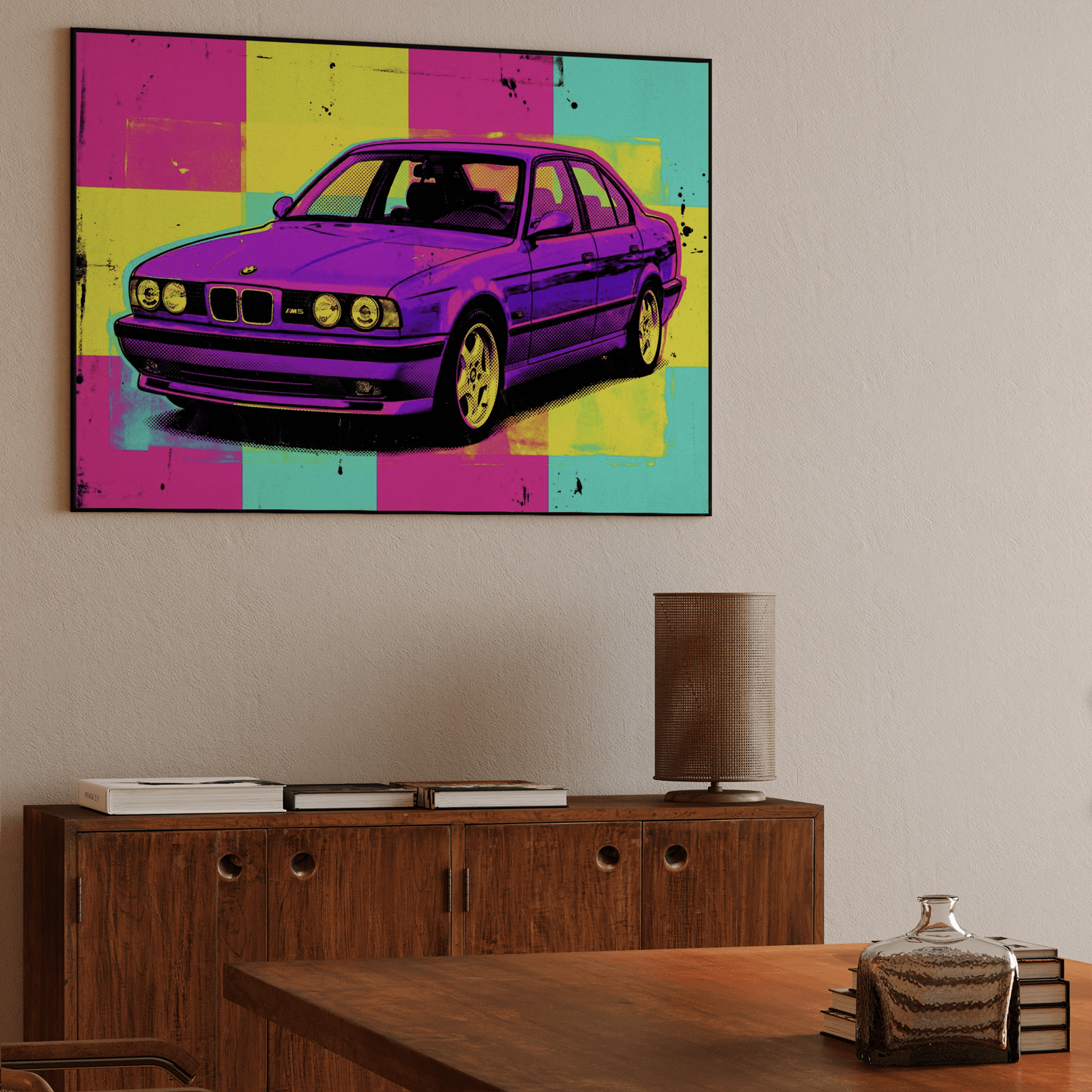 BMW M5 E34 Pop Art Grid