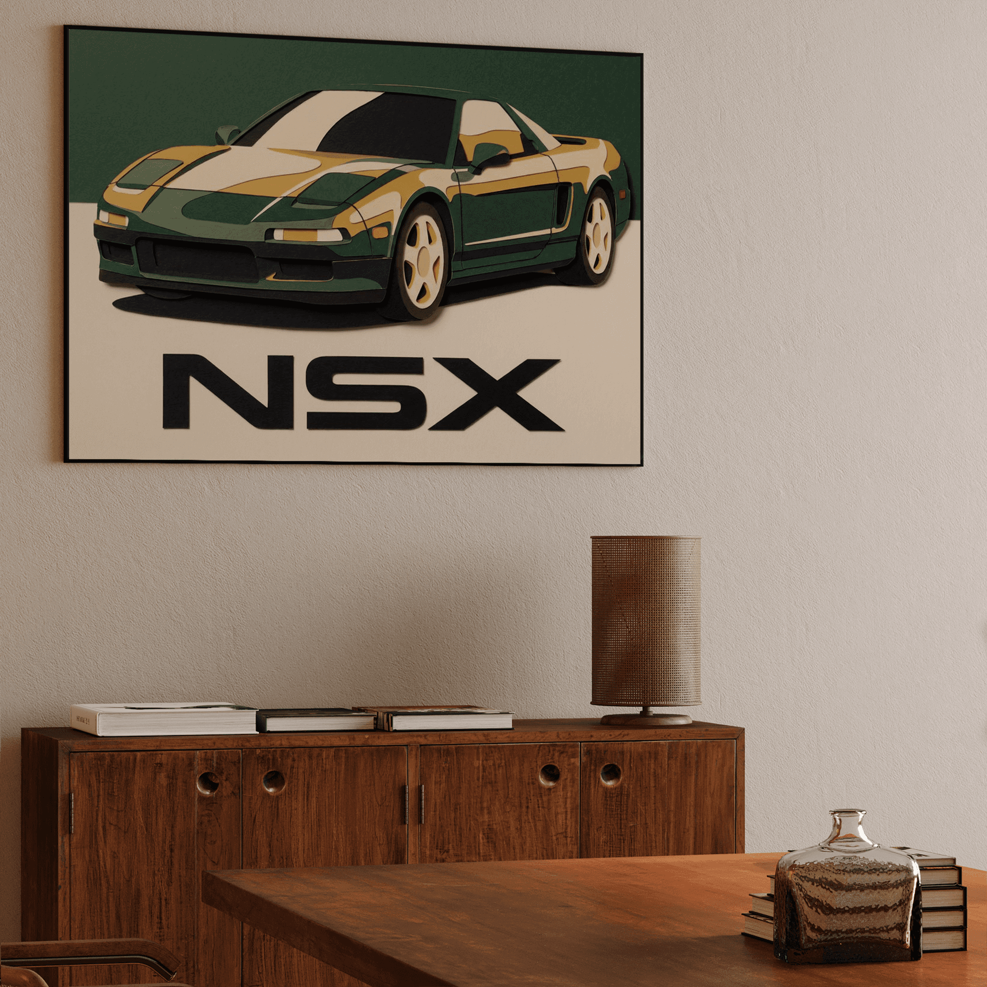 Paper Cutout NSX Graphic