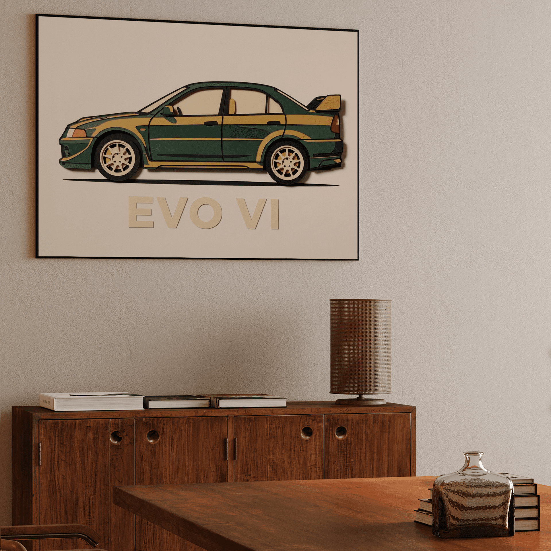 Paper Cutout Evo VI Graphic