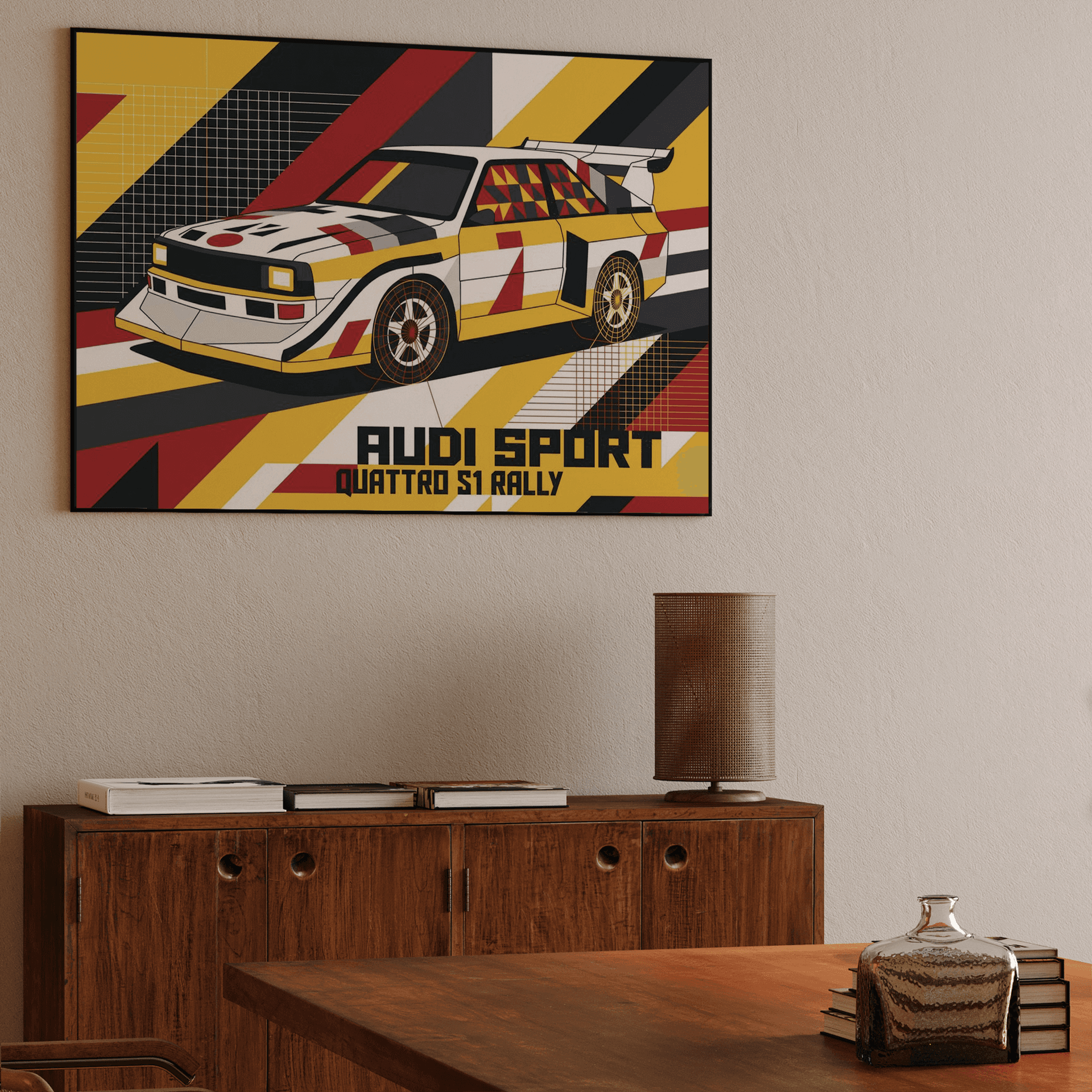 Audi Sport Quattro S1 Geometric Art