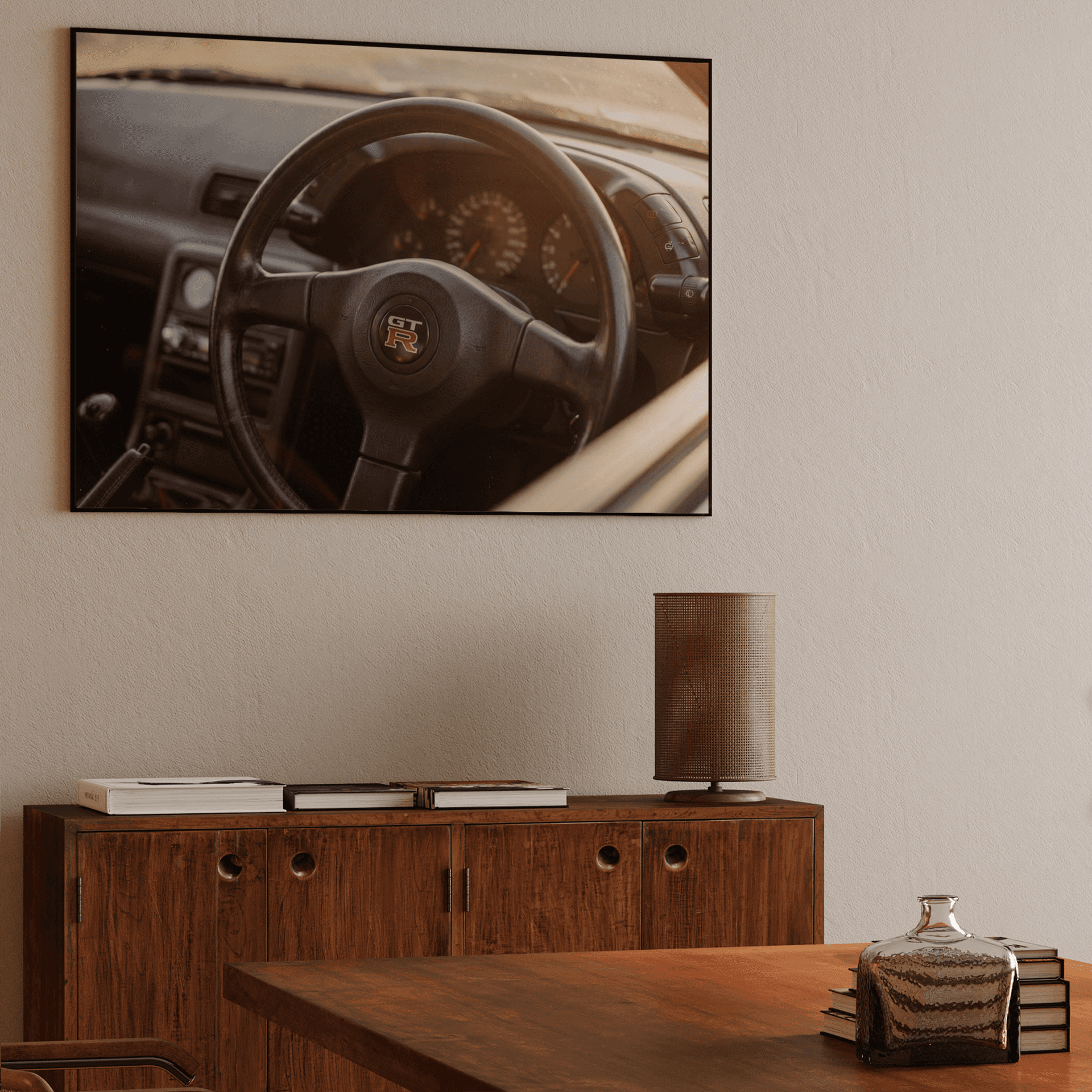Skyline GT-R R32 Cockpit Golden Hour