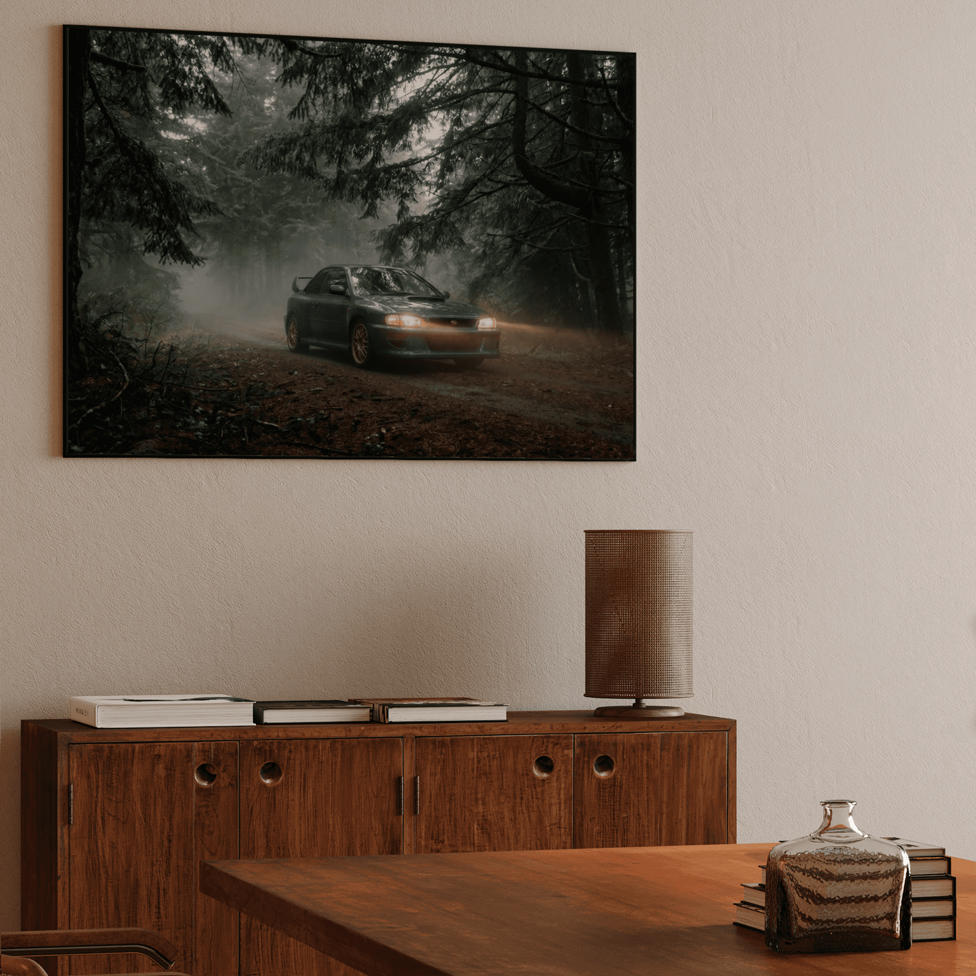 Forest Echoes - Subaru Impreza 22B STi in the Mist