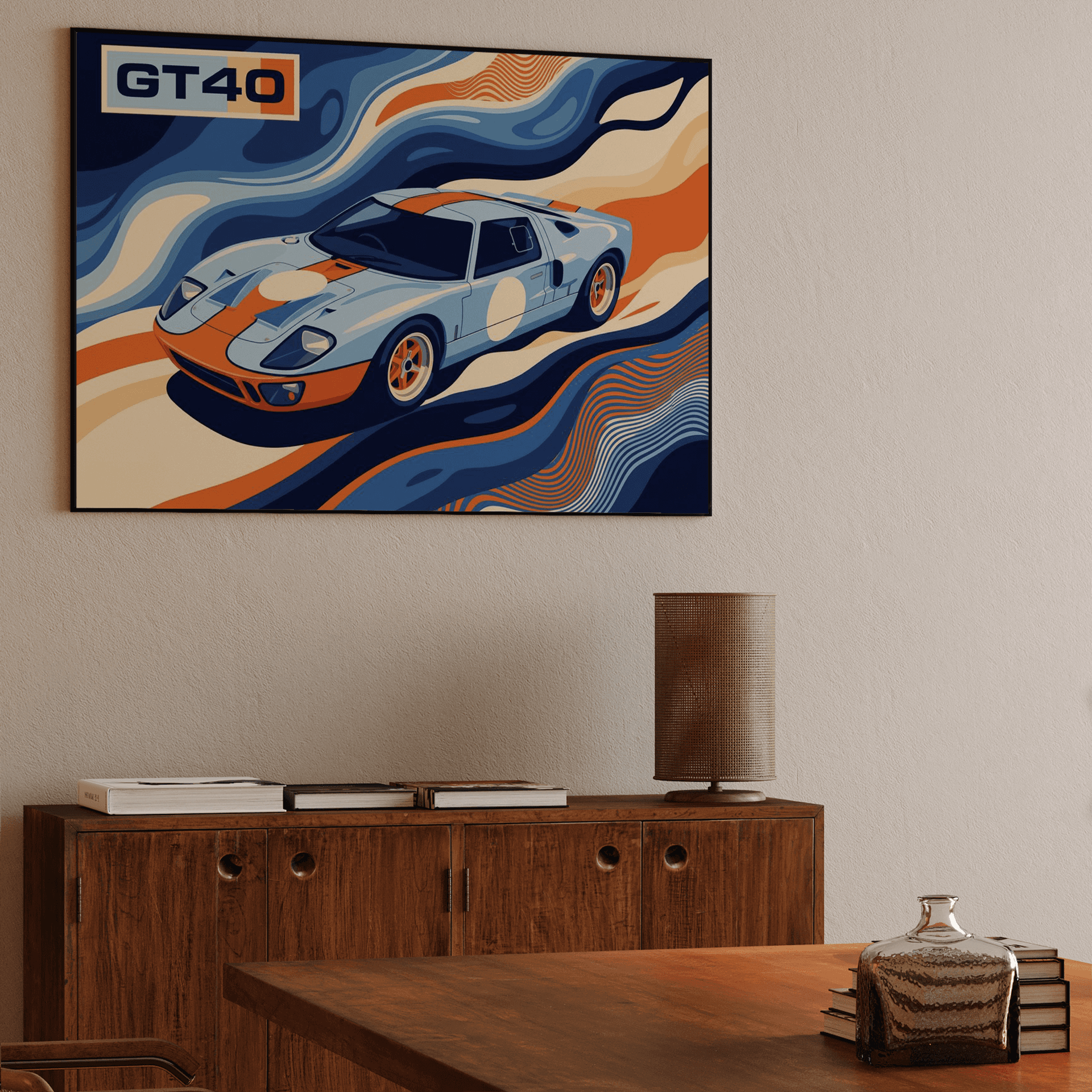 Ford GT40 Gulf Psychedelic Flow