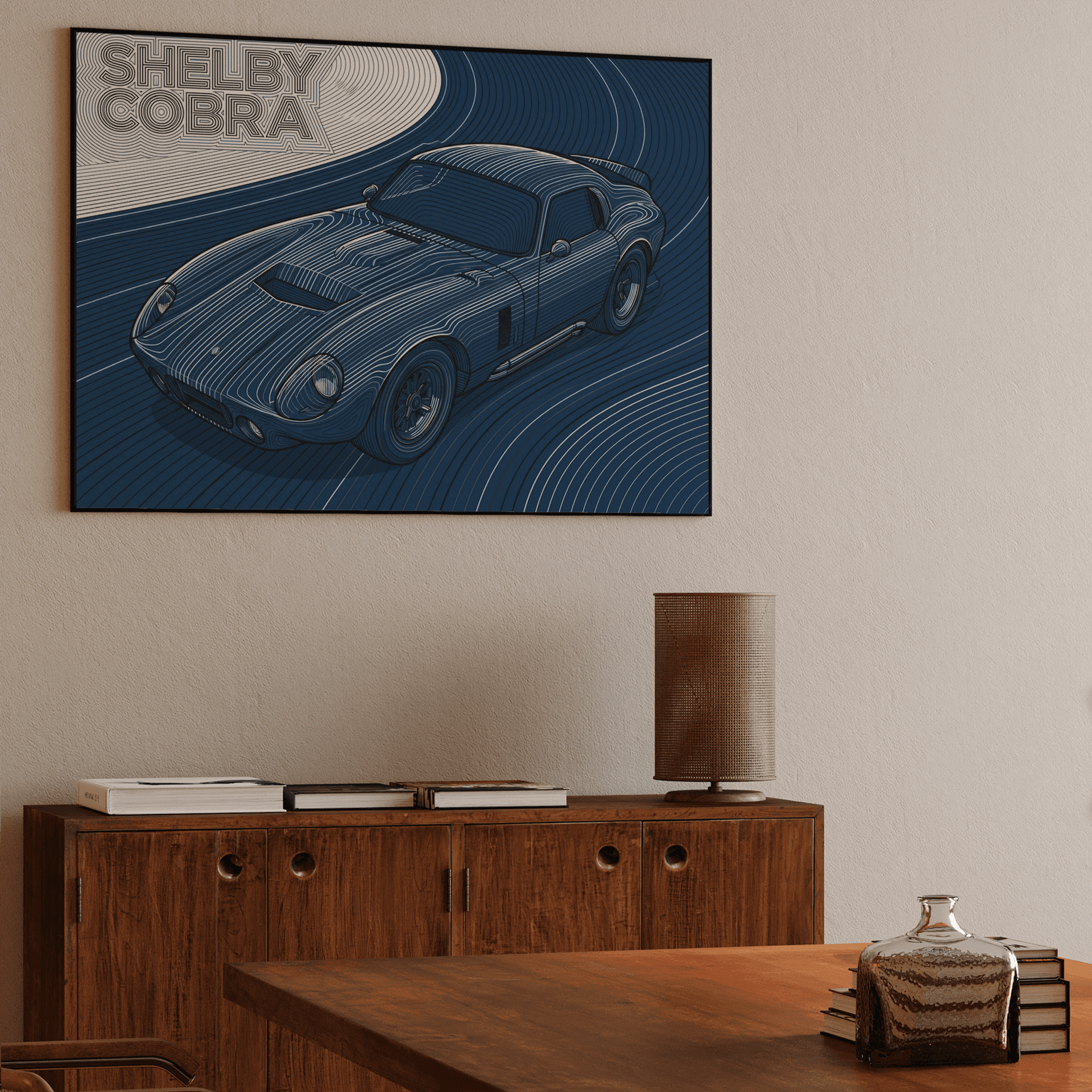 Shelby Cobra Daytona Coupe Topographic Art