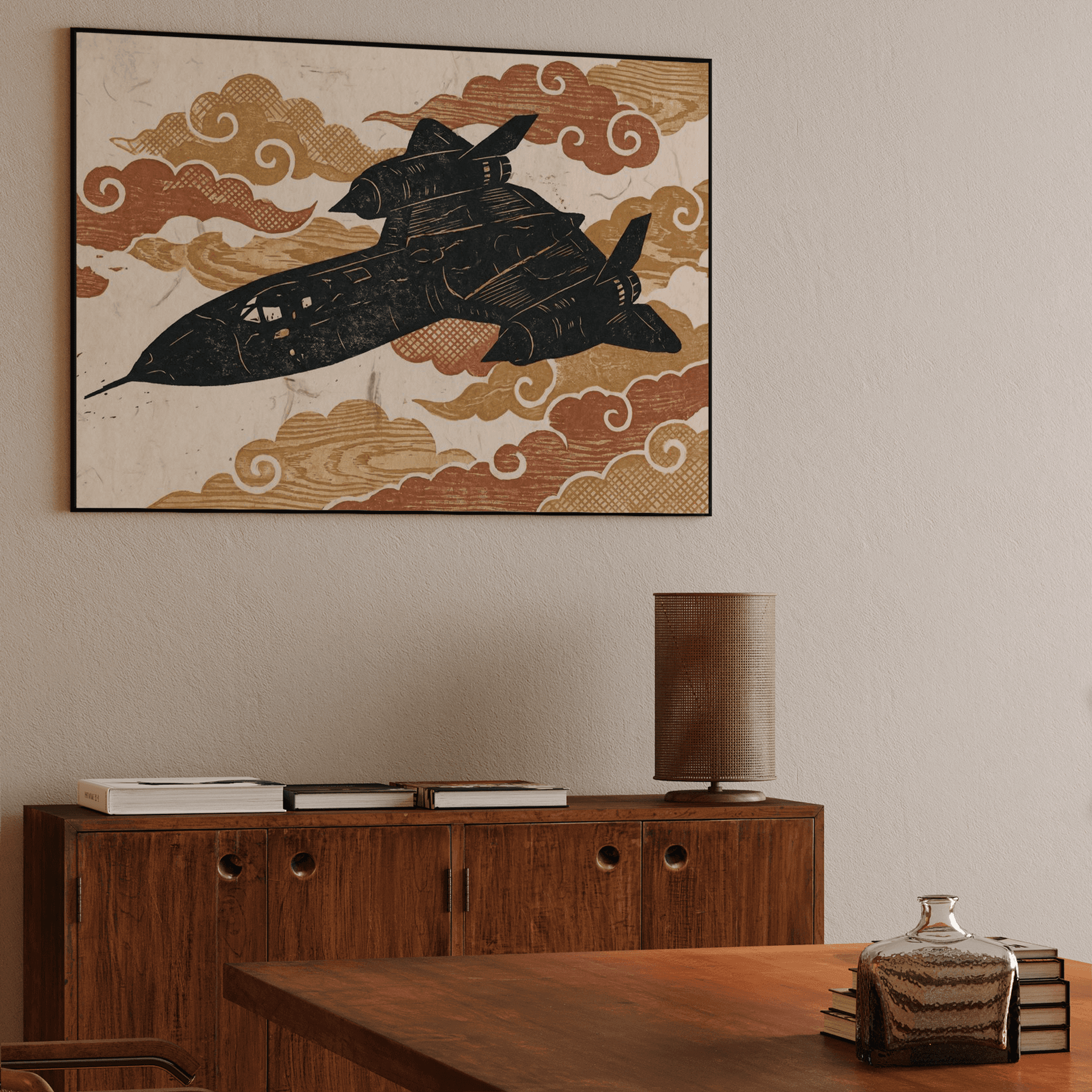 Ukiyo-e SR-71 Blackbird