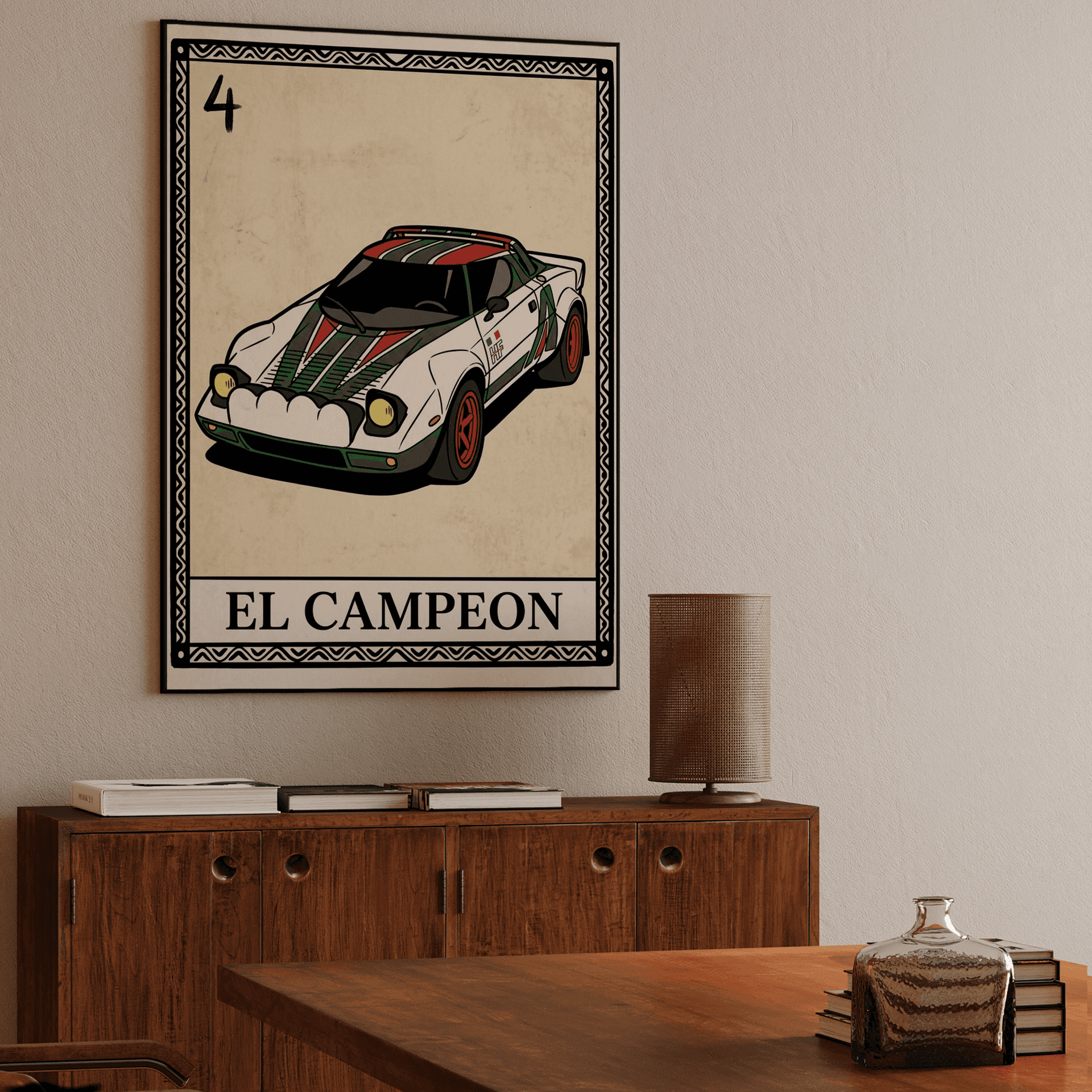 Lancia Stratos El Campeon Loteria Card