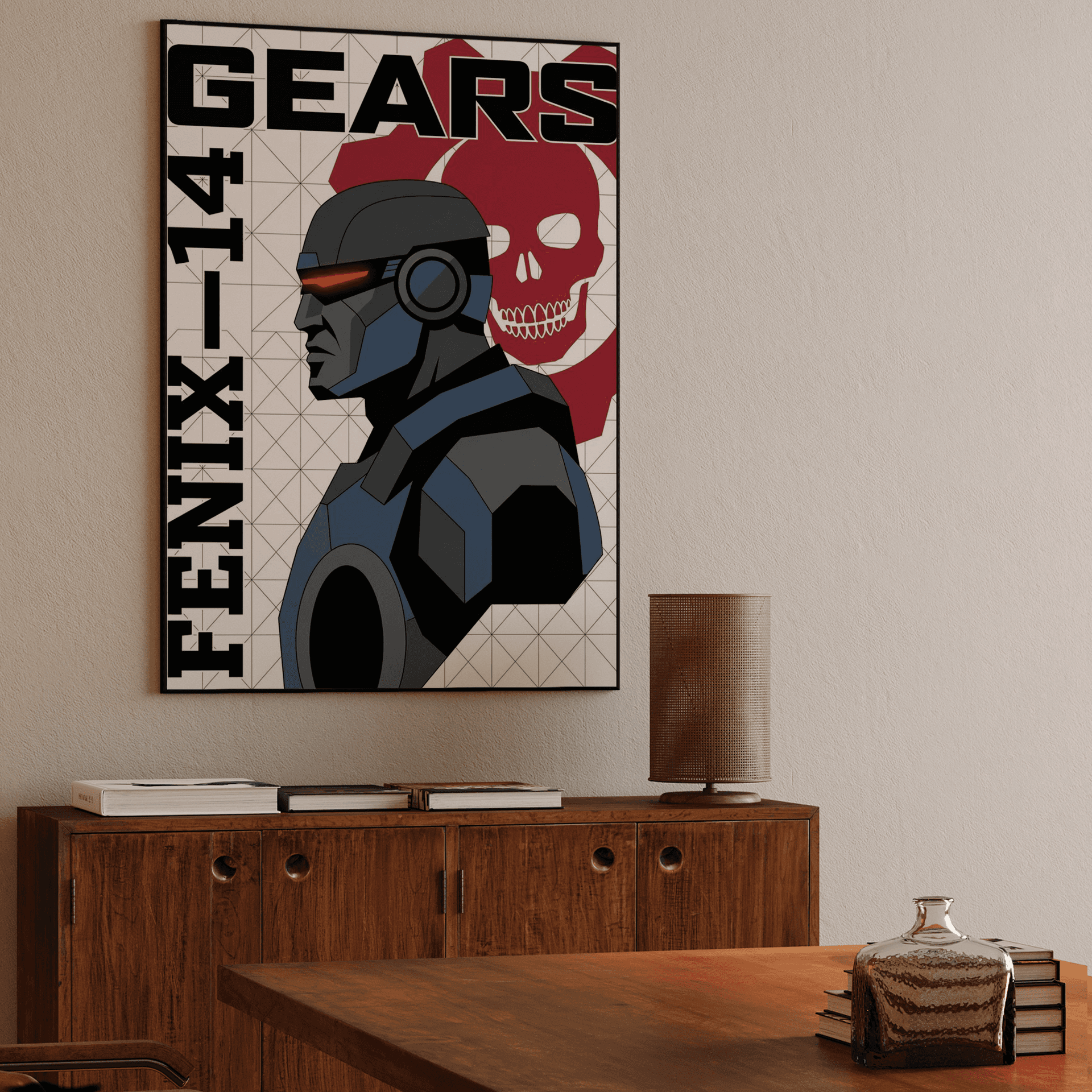 Gears of War Fenix Blueprint Poster