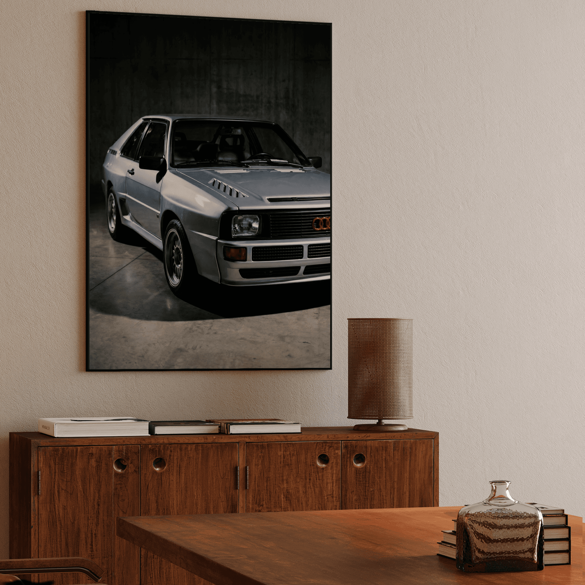 Audi Sport Quattro Silver Industrial Studio Portrait