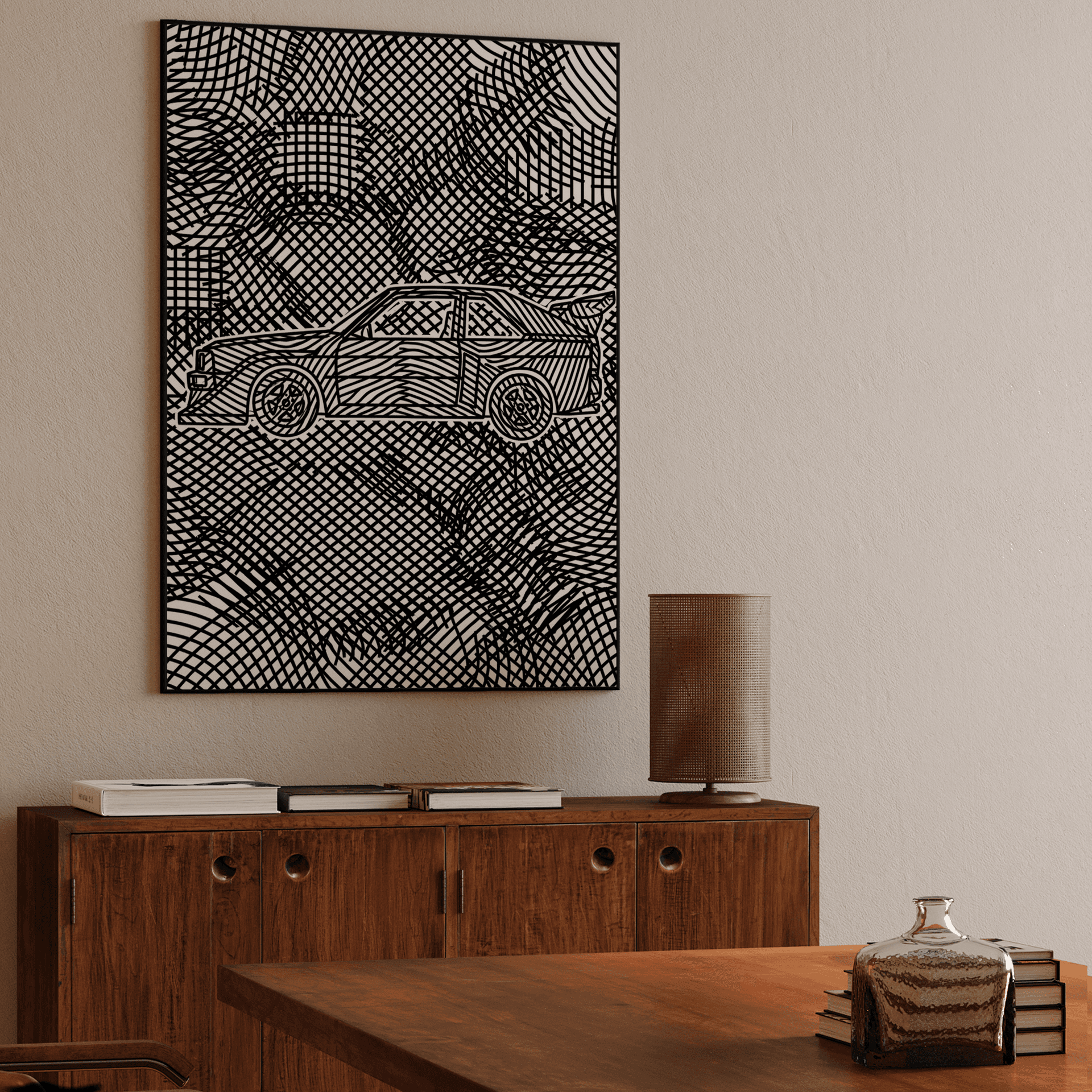 Quattro S1 Cross-Hatch Op Art