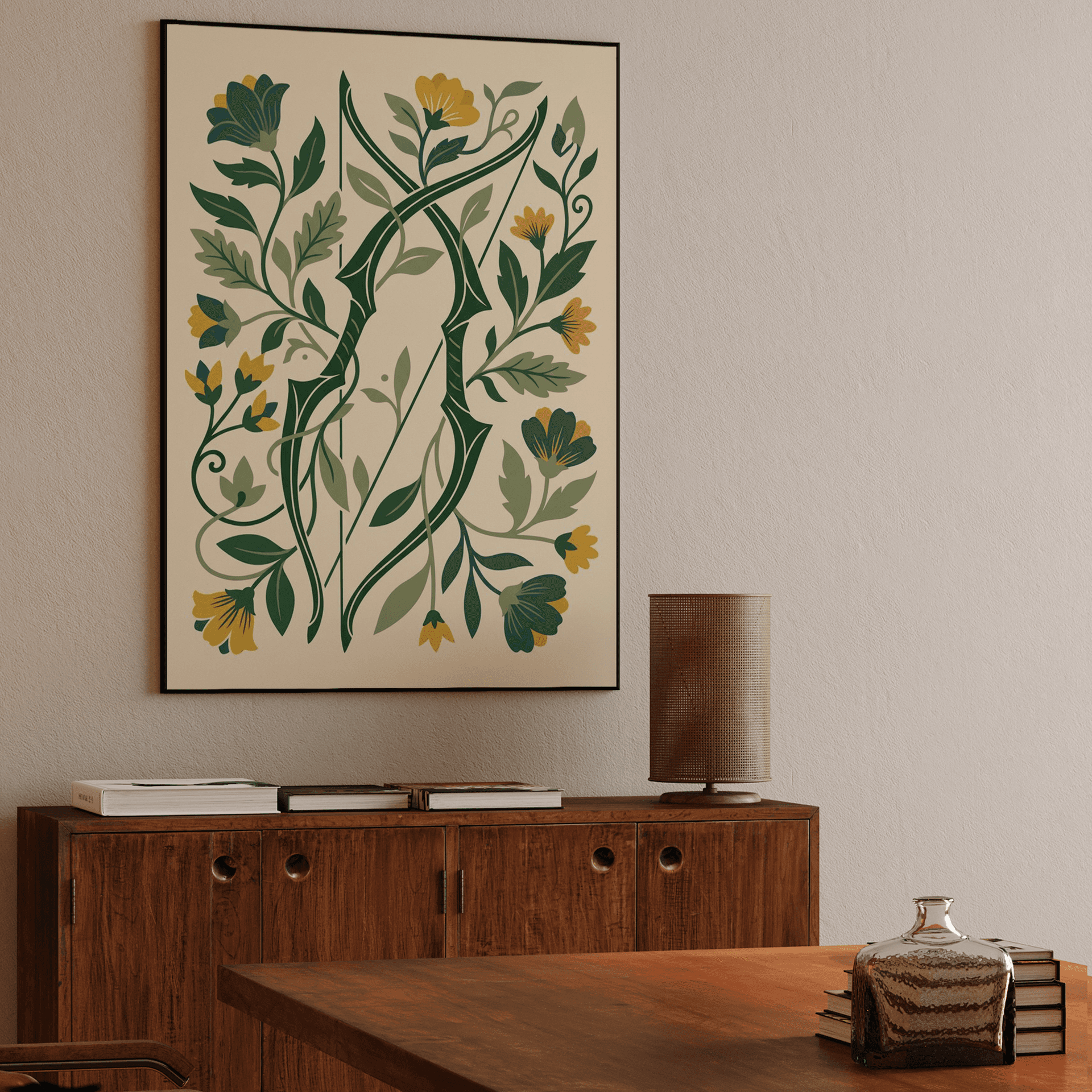 The Archer's Botanical Tapestry
