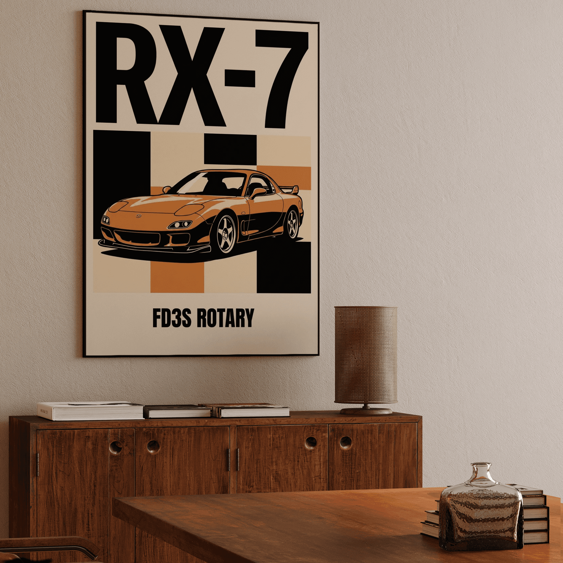 RX-7 FD3S Rotary Retro Graphic