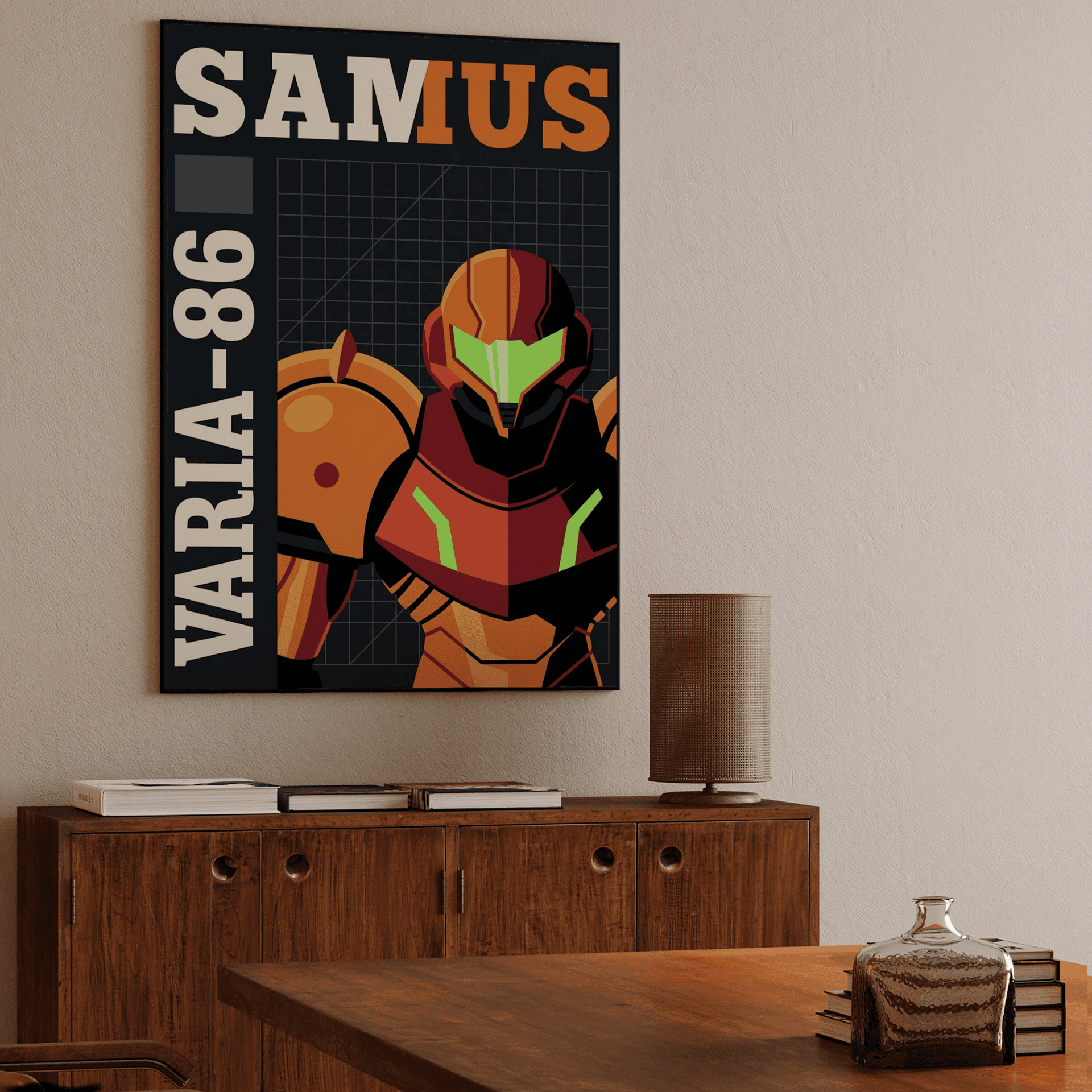 Samus Aran Varia-86 Technical Poster