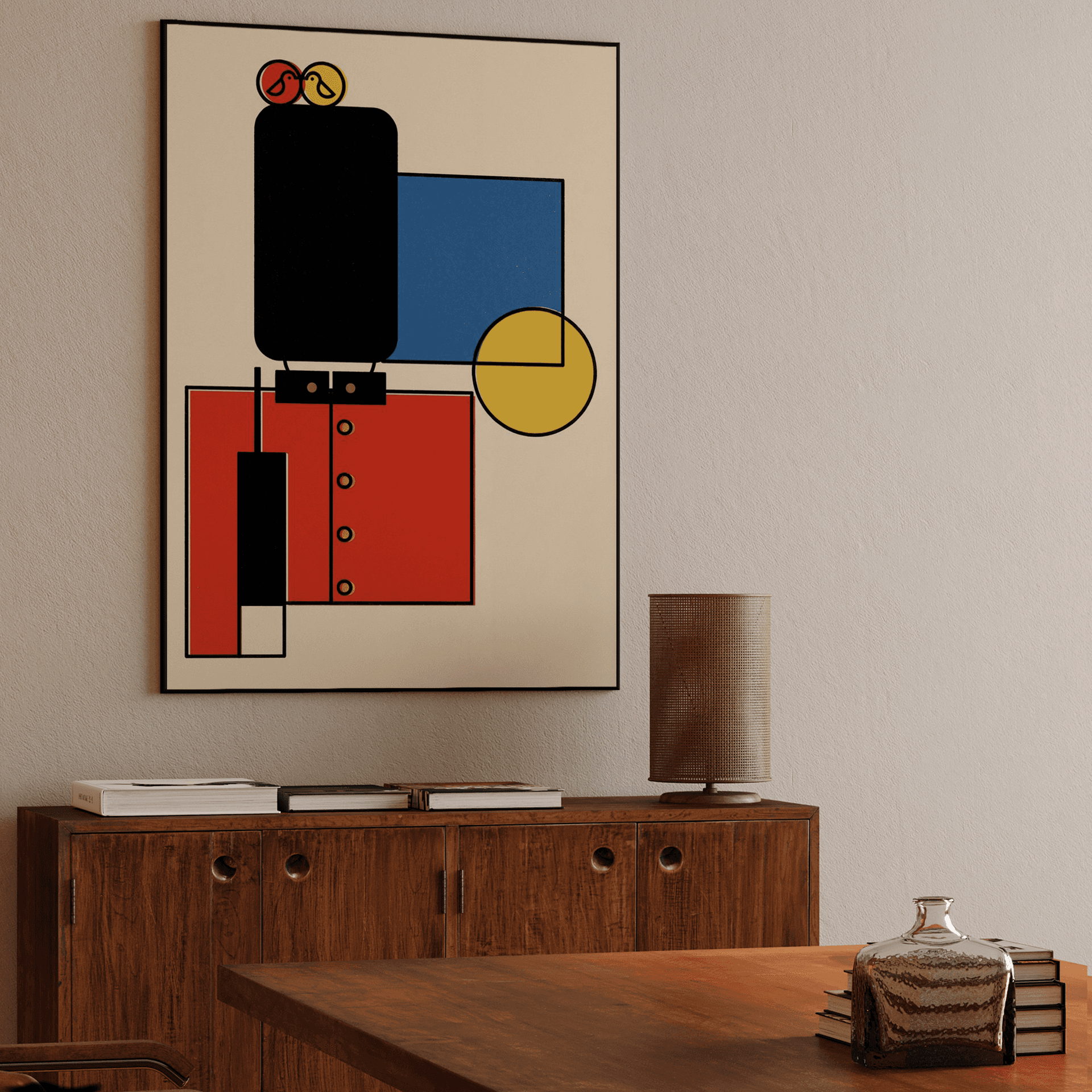 De Stijl Royal Guard: Minimalist London Art
