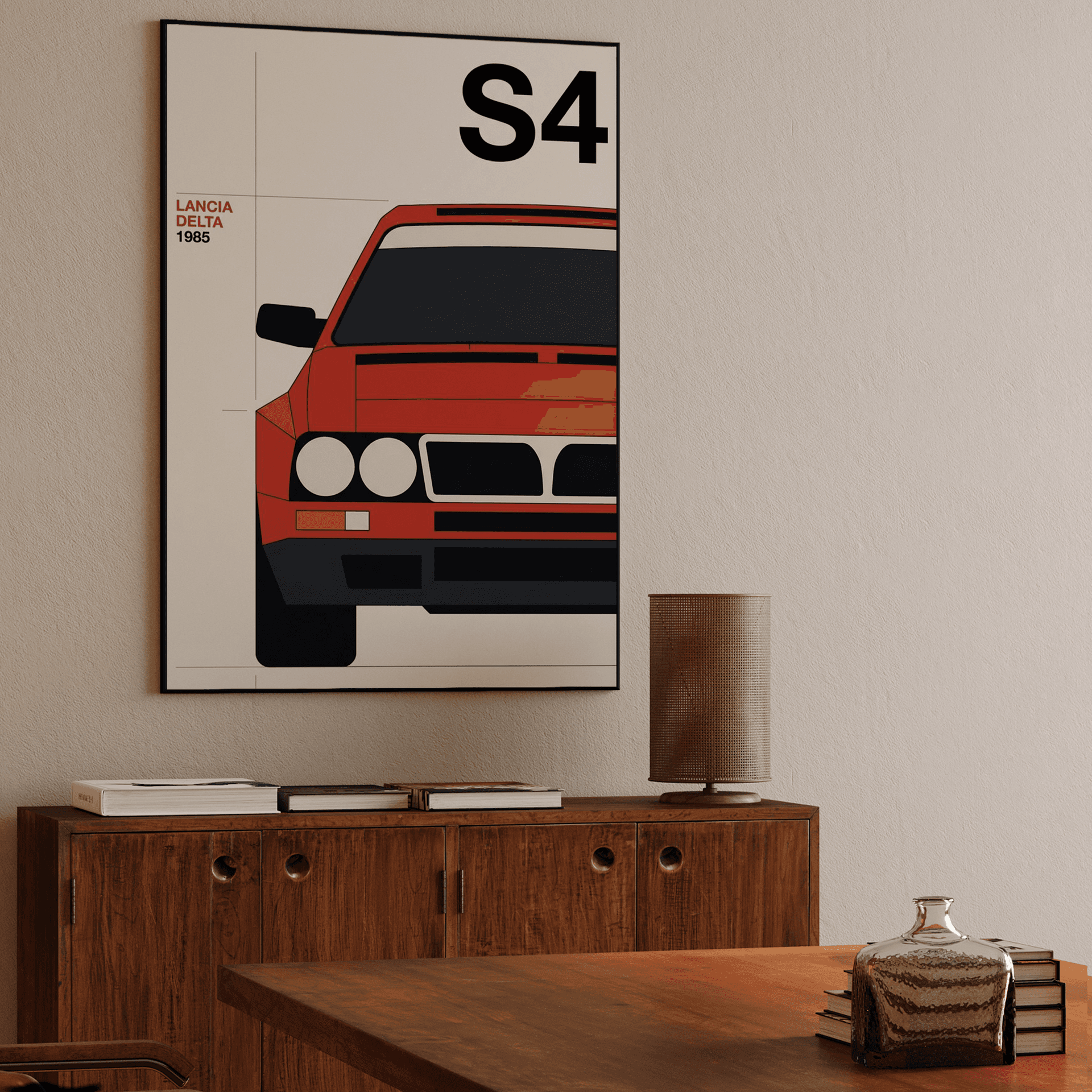 Lancia Delta S4 1985 Minimalist Poster