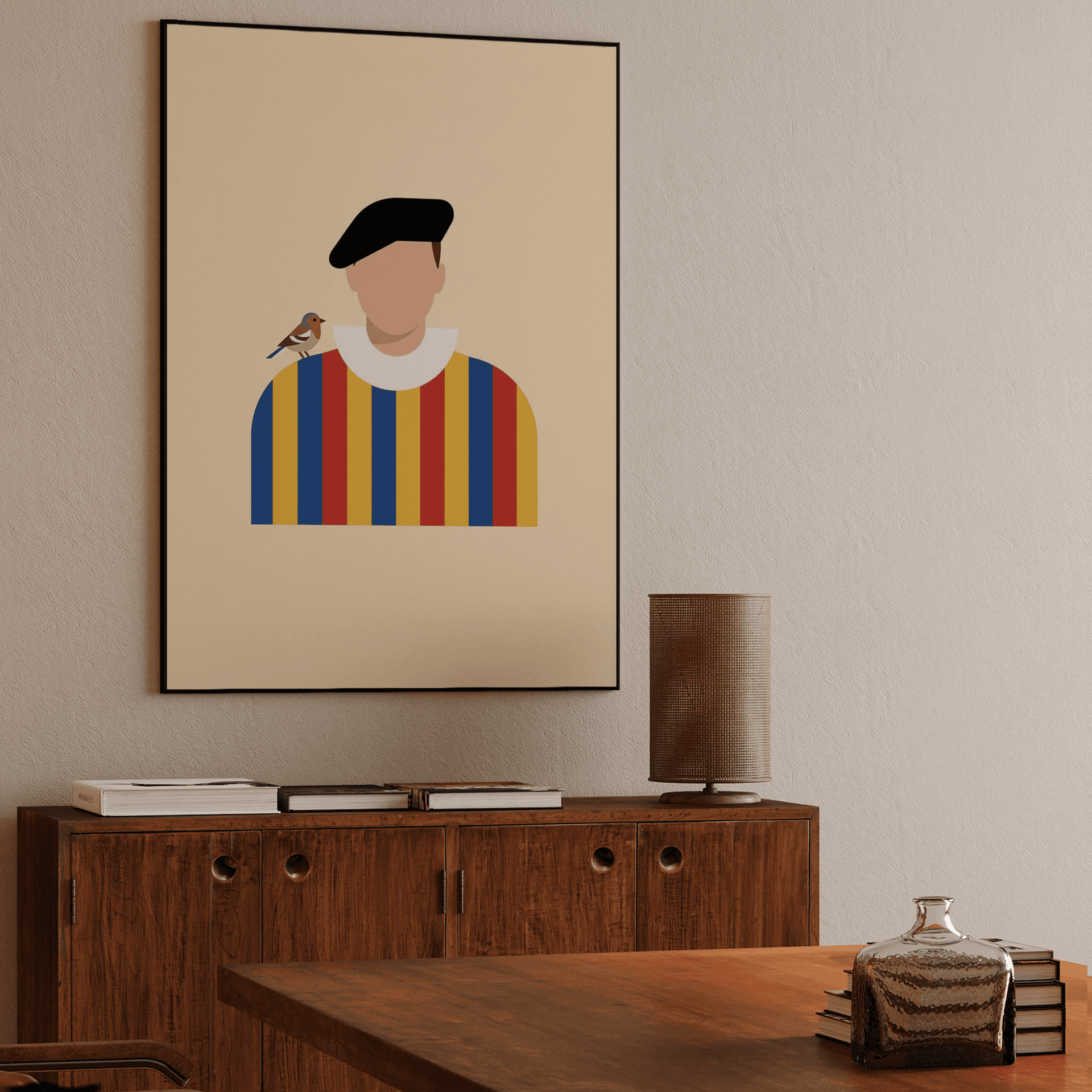 The Guard's Friend: Minimalist Swiss Guard Art