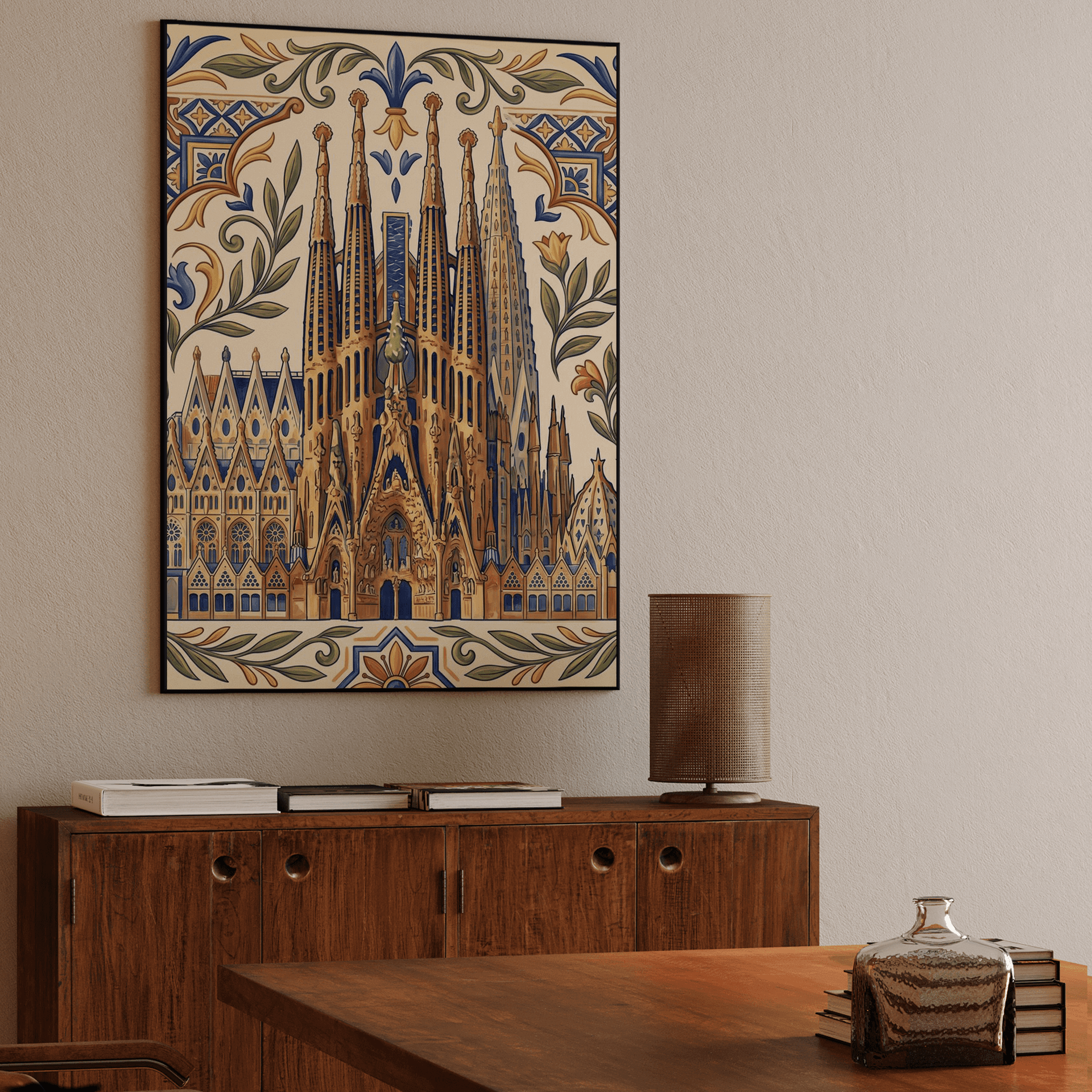 Sagrada Familia Majolica Motif