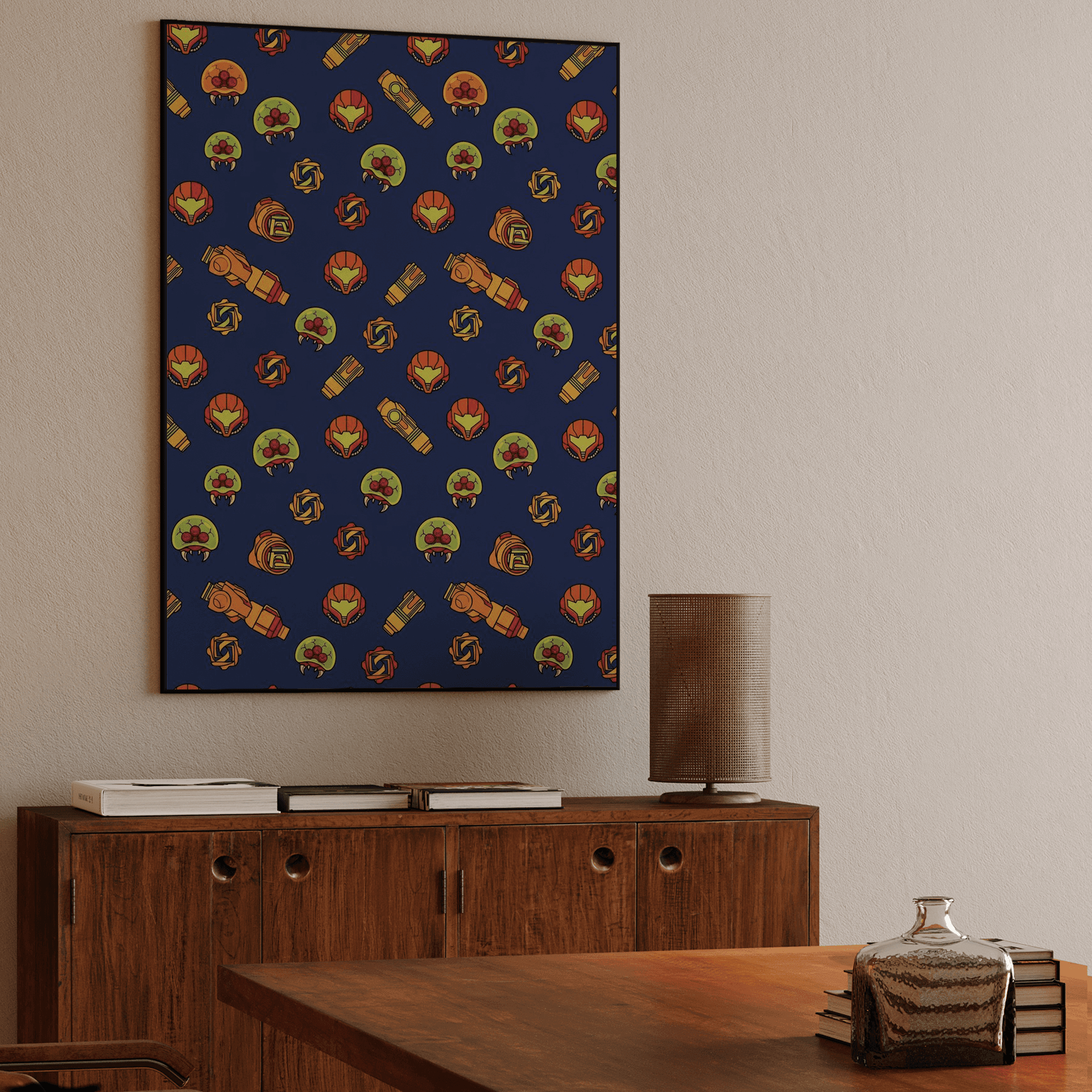 Metroid Universe Seamless Pattern