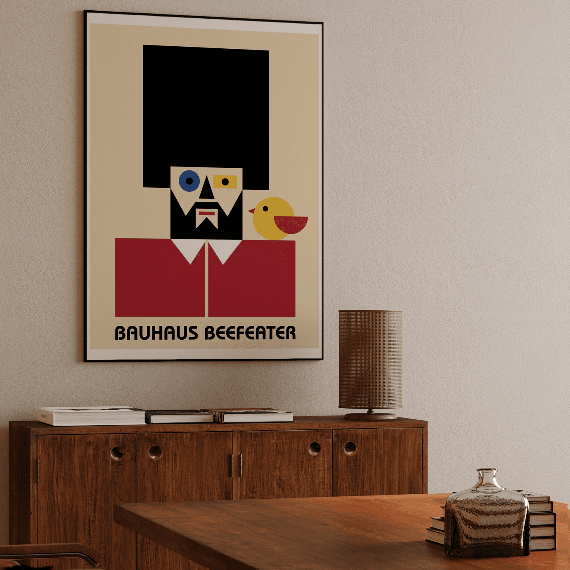 Bauhaus Beefeater: Abstract London Guard Art