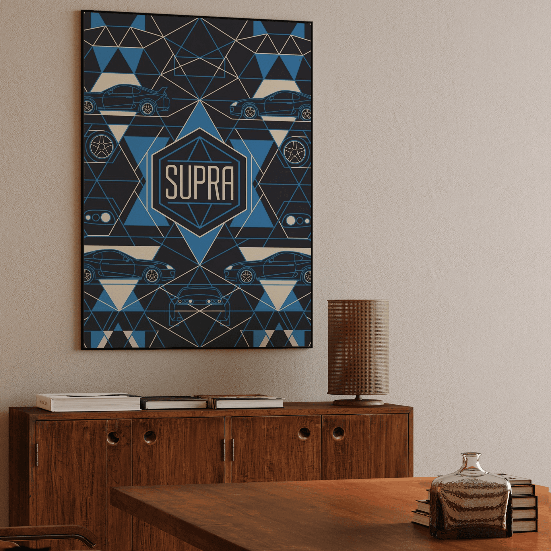 Geometric Supra MK4 Pattern Art