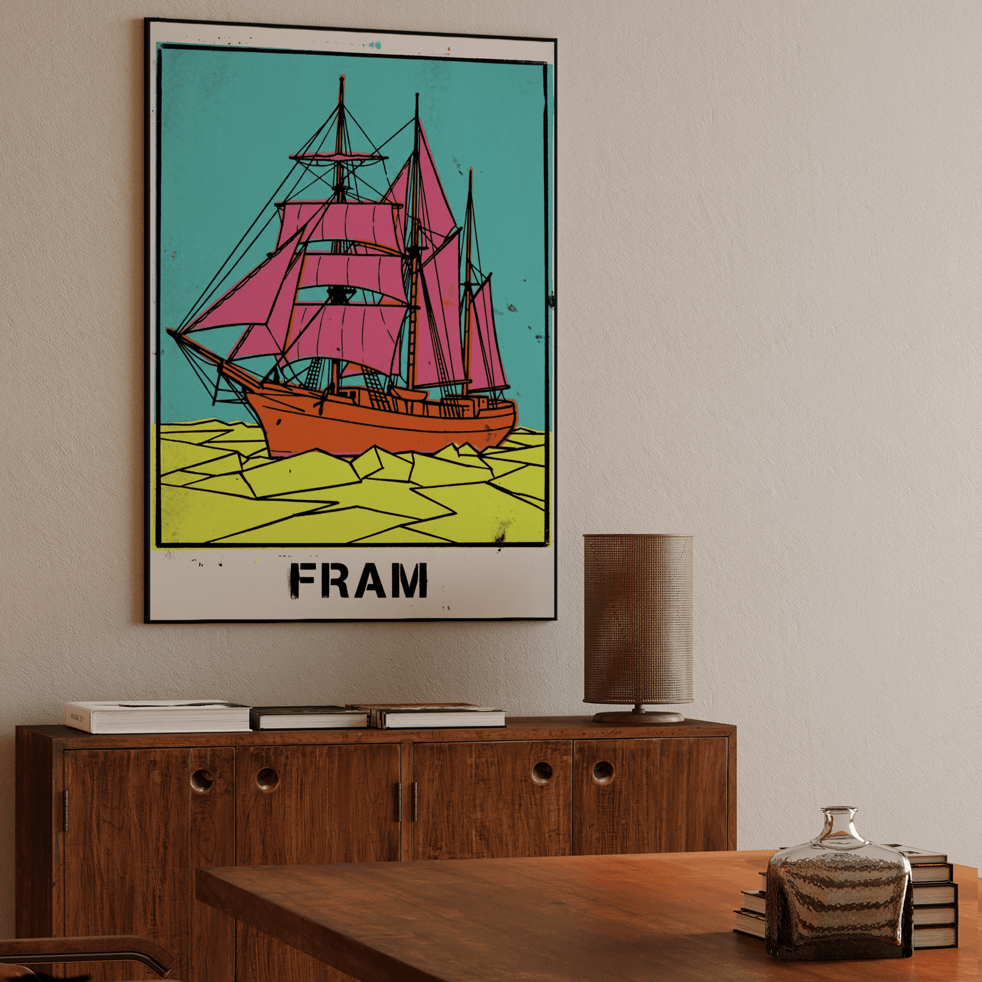 Vibrant Pop Art Fram Expedition