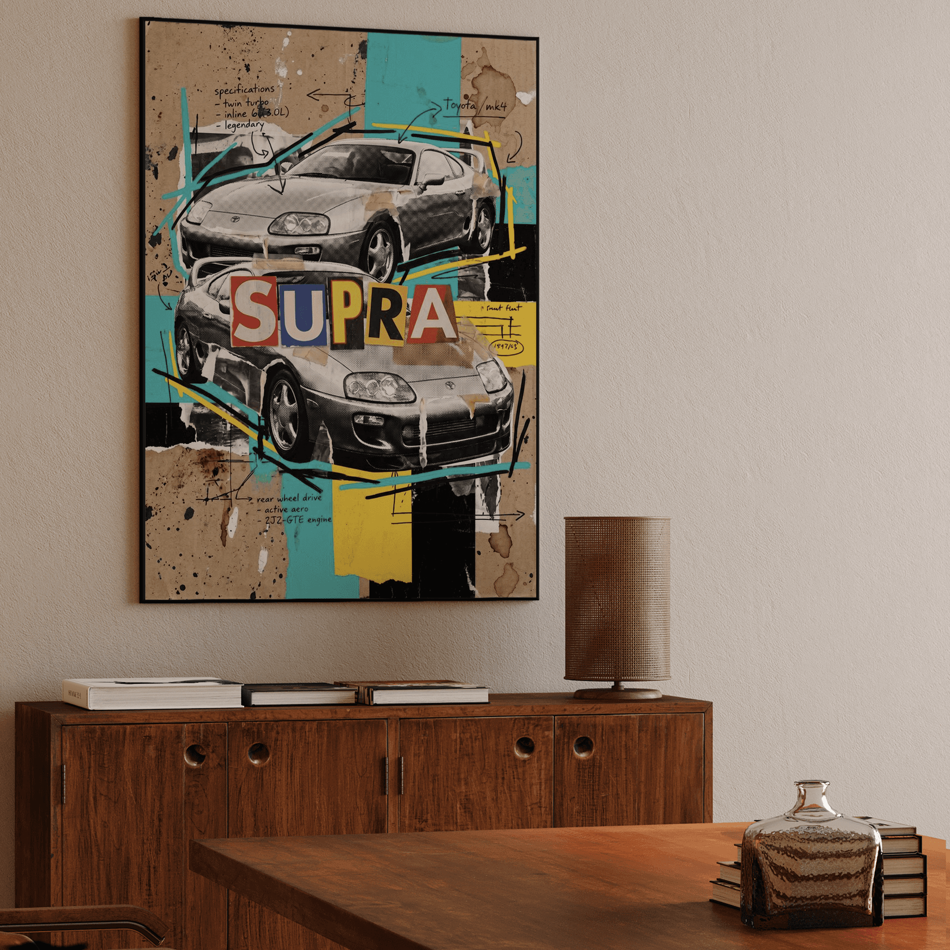 Supra MK4 Street Art Collage