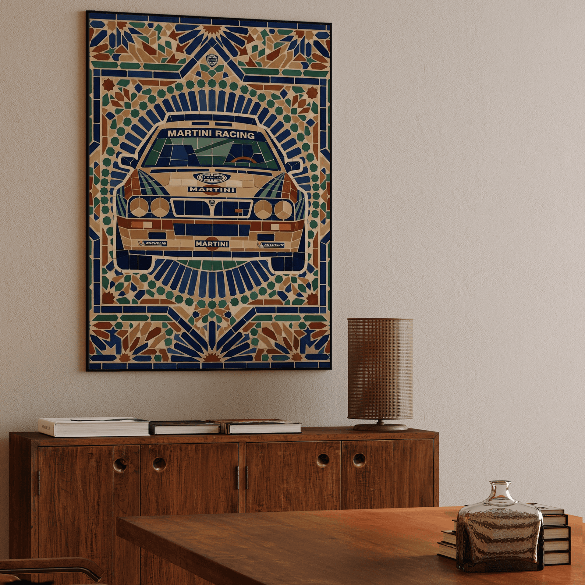 Lancia Delta S4 Mosaic Tile Art
