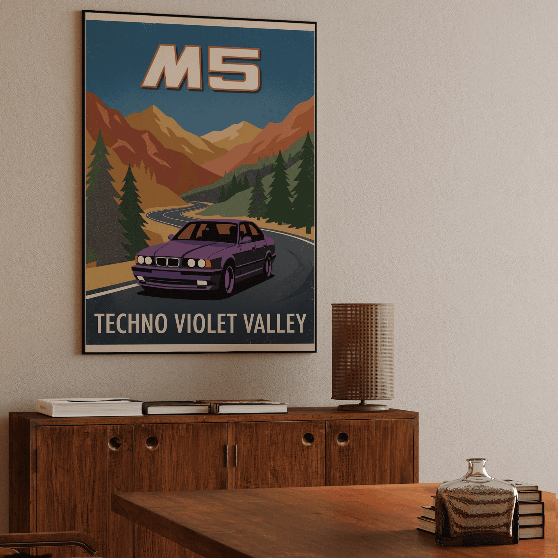 BMW E34 M5 Techno Violet Valley
