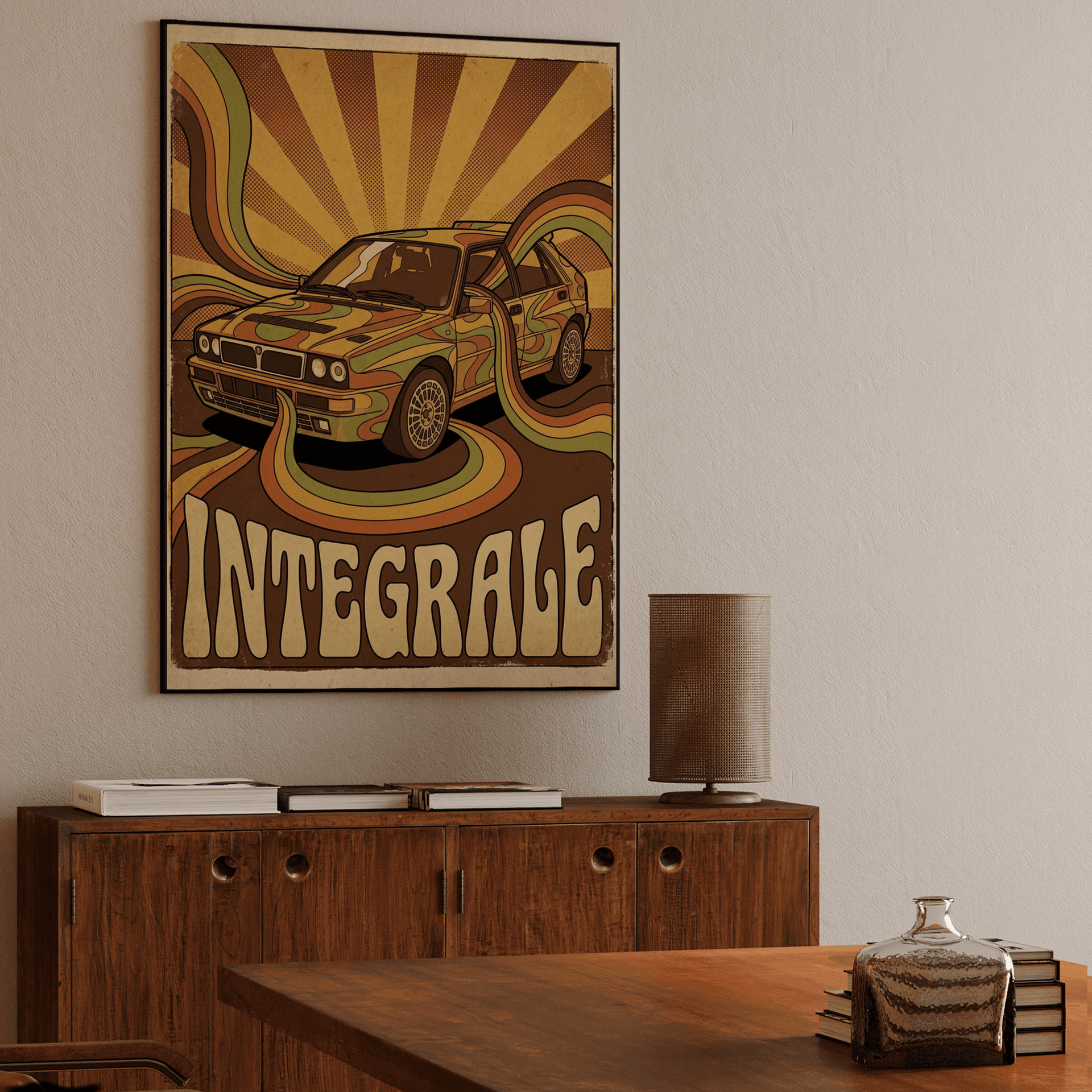 Integrale Psychedelic Retro Poster