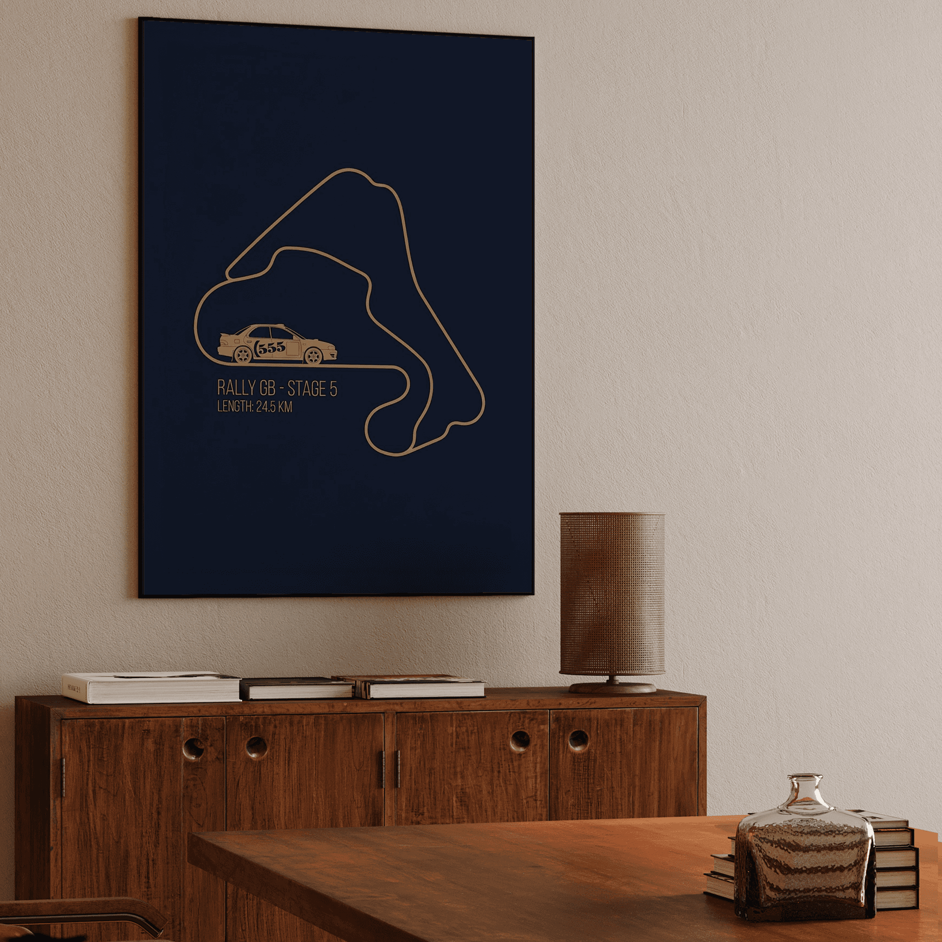 Minimalist Impreza Rally GB Track Map