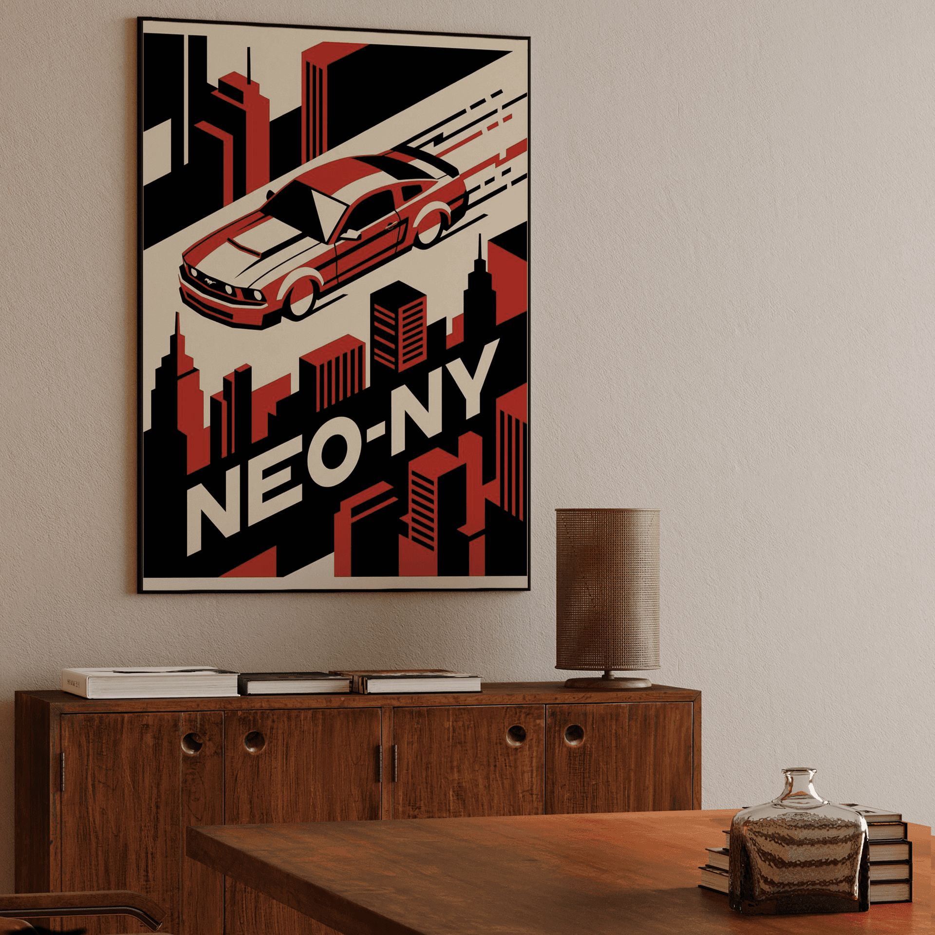 Neo-NY Isometric: Classic Ford Mustang